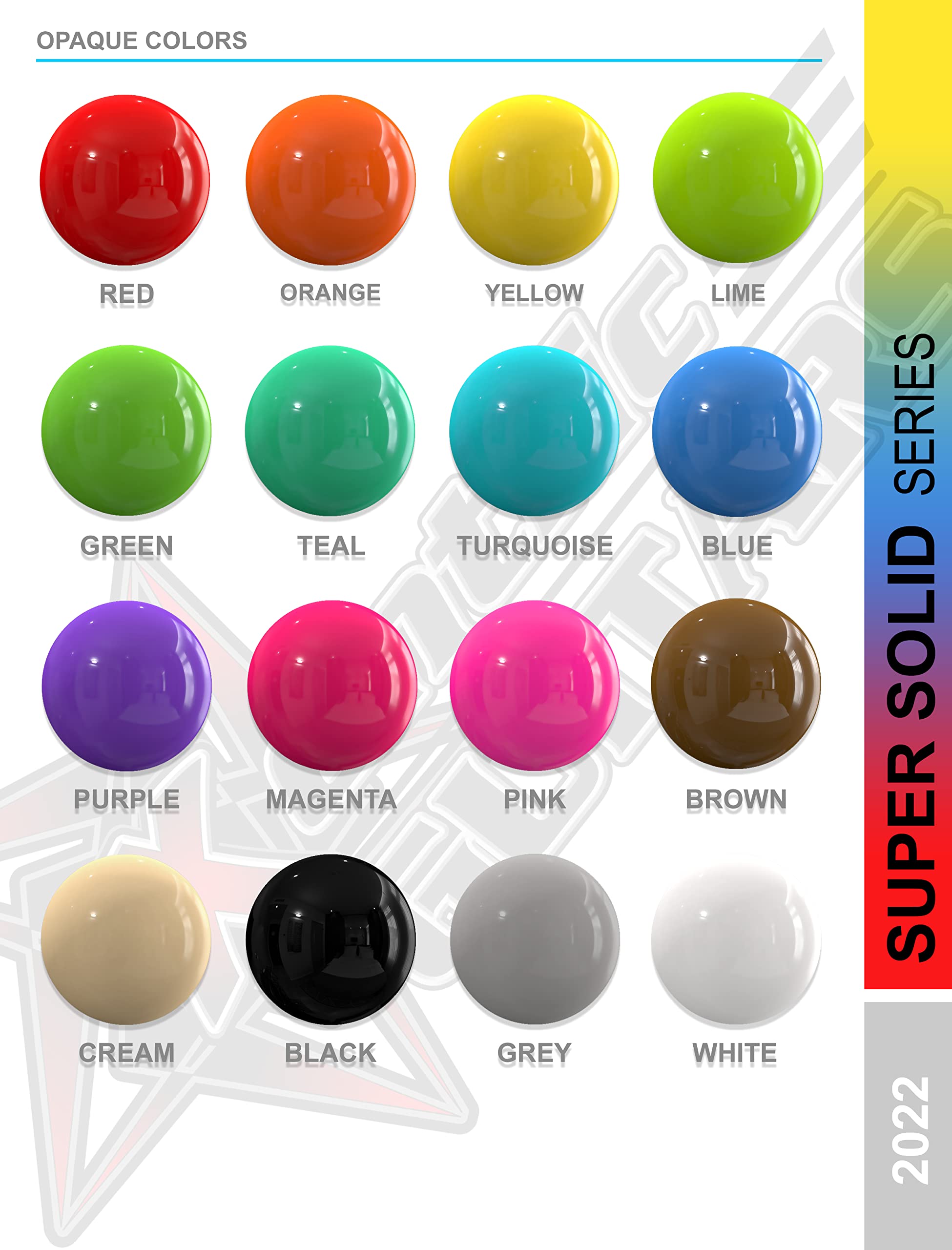 Xentric Guitars - Super Solid Series Resin Guitar Knobs & Switch Caps (6mm Dome Knob, Yellow)