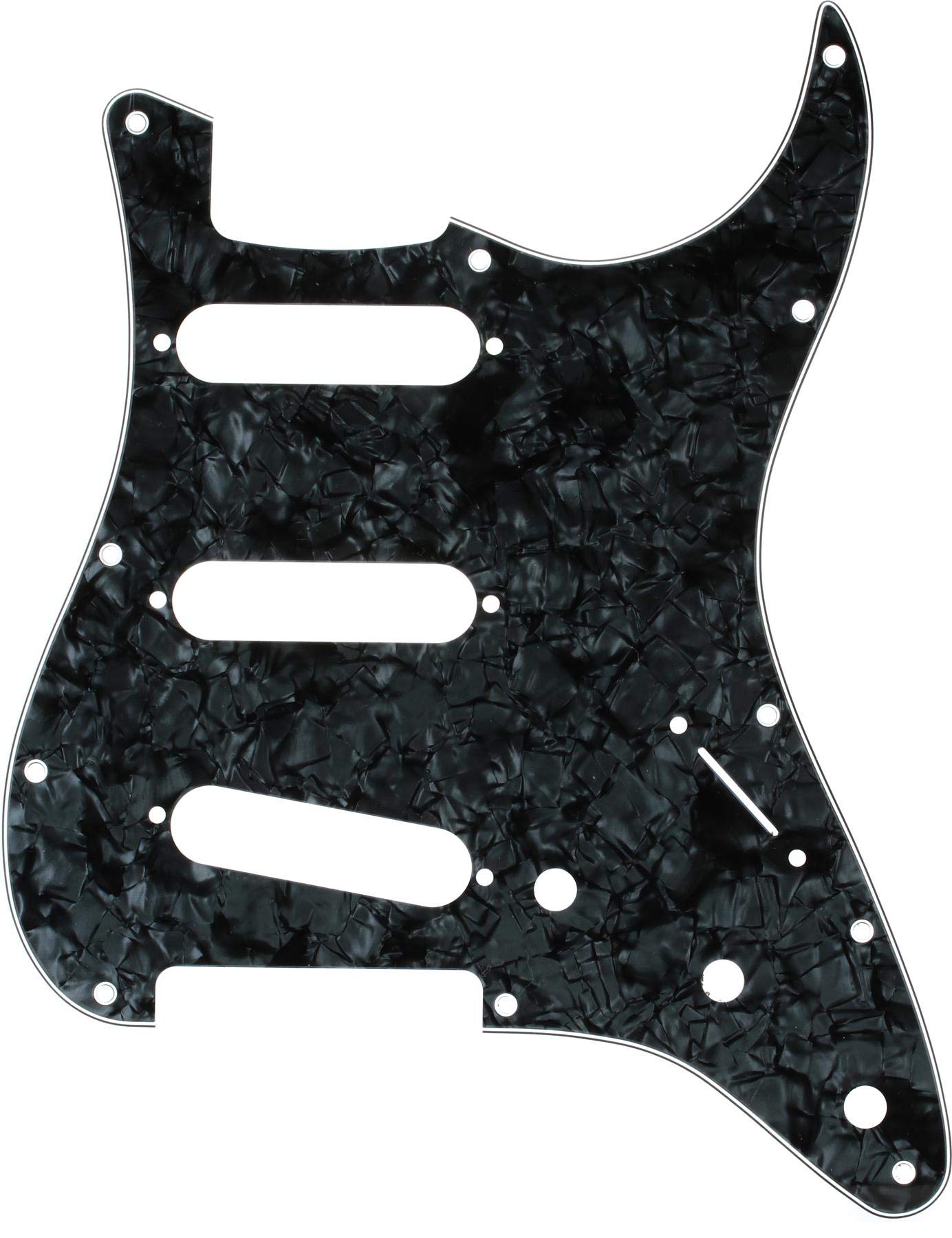 Fender Modern Pickguard, Stratocaster, 11-Hole - Black Moto
