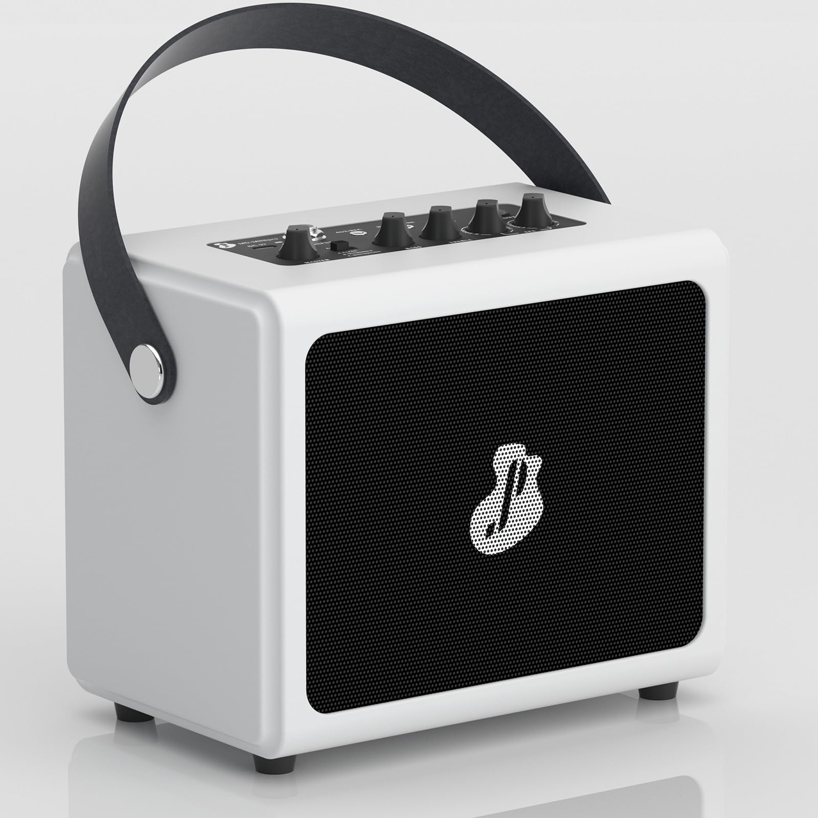 Justpro Mini Amp, Portable Wireless Electric Guitar Bass Amplifier Rechargeable With Bt, 7 Effects & Recording Interface For Ind