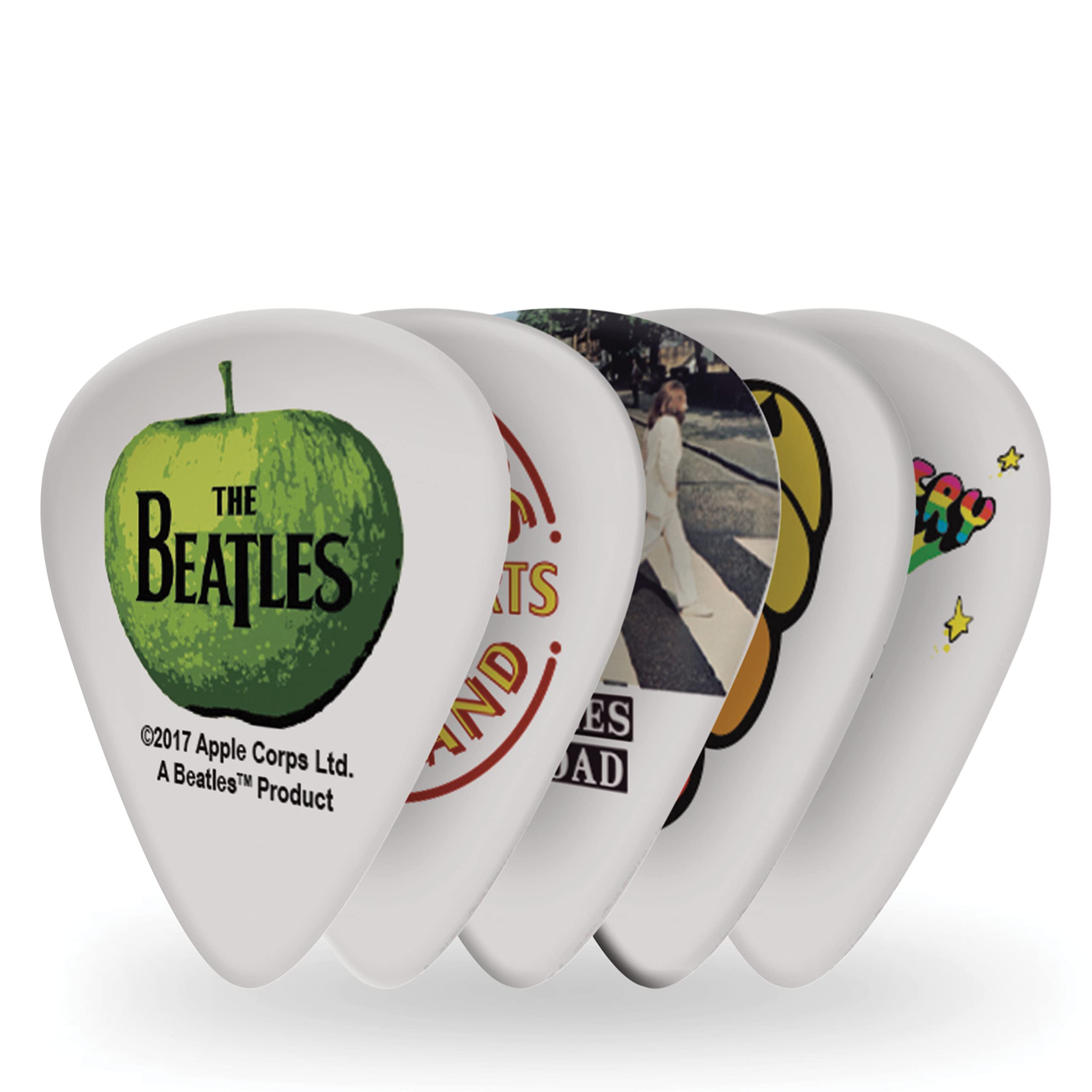 Daddario Accessories Beatles Guitar Picks - The Beatles Collectable Guitar Picks - Albums, 10 Pack, Medium