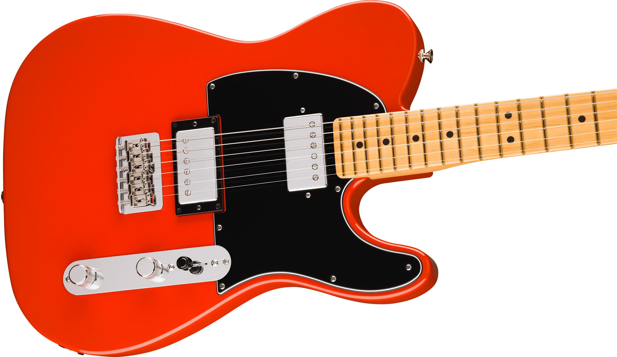 Fender Player II Telecaster HH - Coral Red Bundle with Gig Bag, Strap, Cable, 3-Pack Picks and Guitar Cleaning Kit