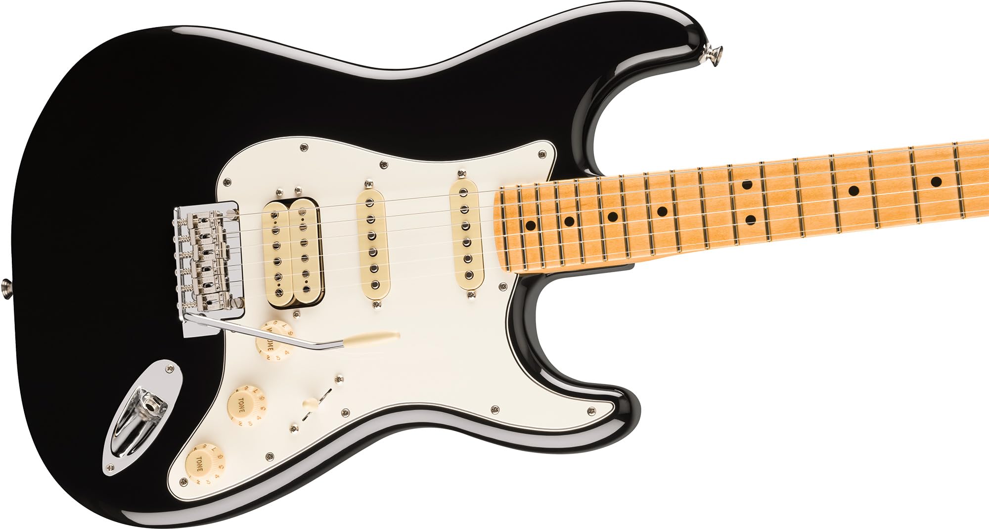 Fender Player II Stratocaster HSS - Black Bundle with Gig Bag, Strap, Cable, 3-Pack Picks and Guitar Cleaning Kit