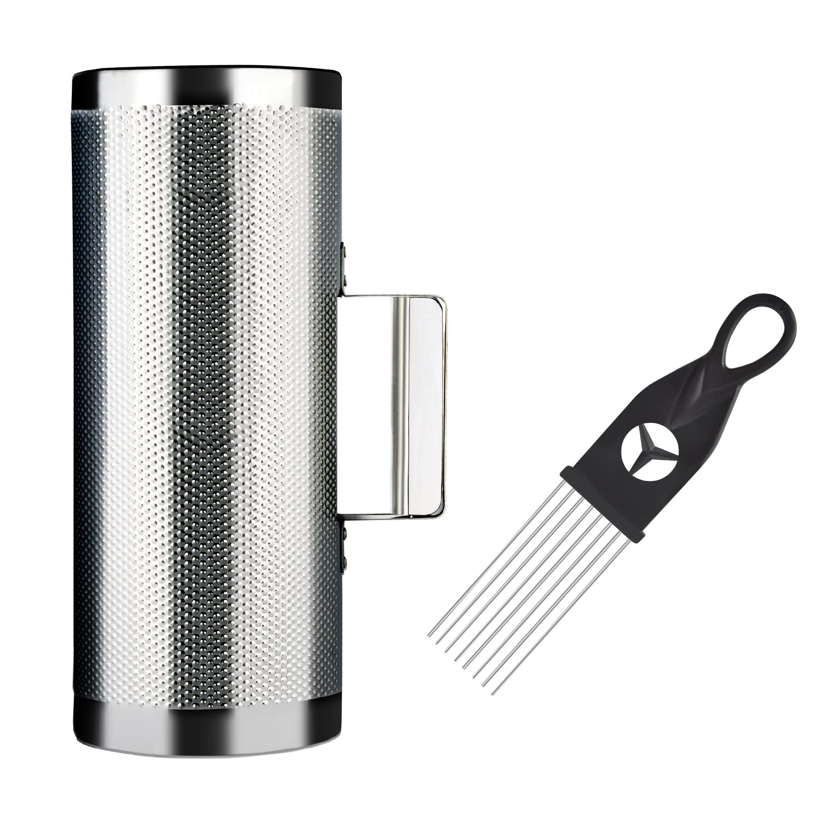 EASTROCK Stainless Steel Guiro Shaker 12 5 Percussion Instrument Guiro Musical Instruments Tool with Scraper for Live Performanc