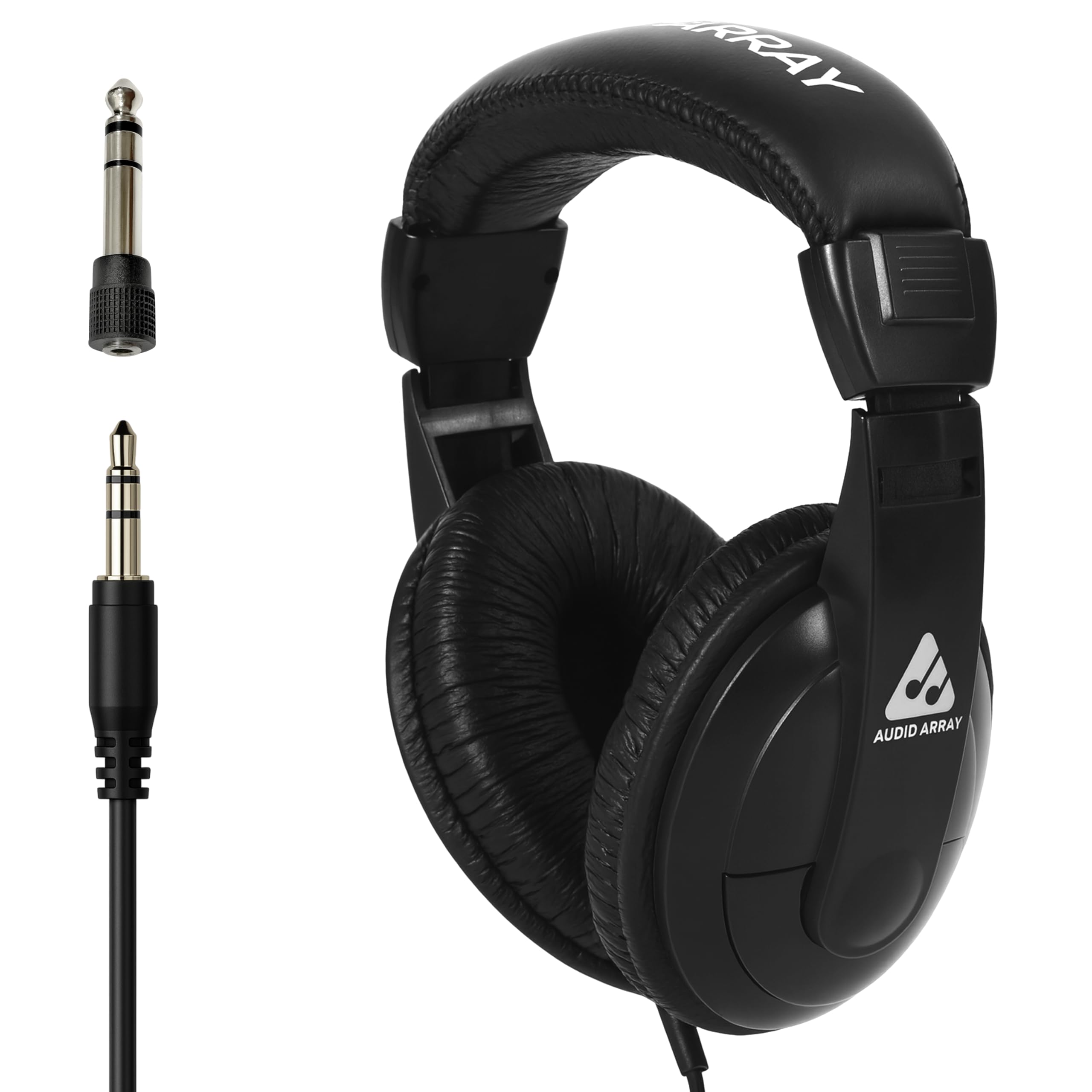 Audio Array Ah-45-Bk Studio Monitoring & Live Recording Headphones | 20-20Khz, 32 , 100Db Spl | 40Mm Depp Bass Closed-Back Drive