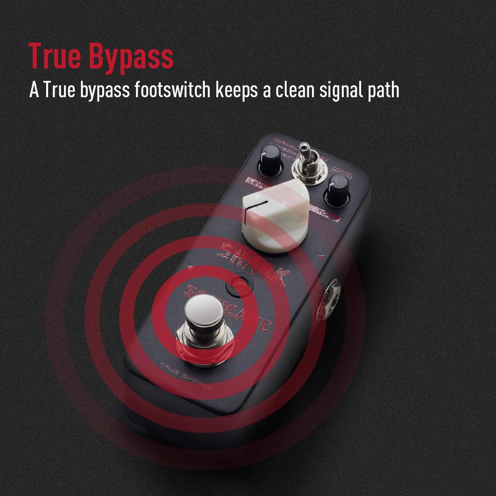 SONICAKE Distortion Guitar Pedal 3 Modes Normal, Modern, Classic High Gain Distortion Guitar Effects Pedal True Bypass