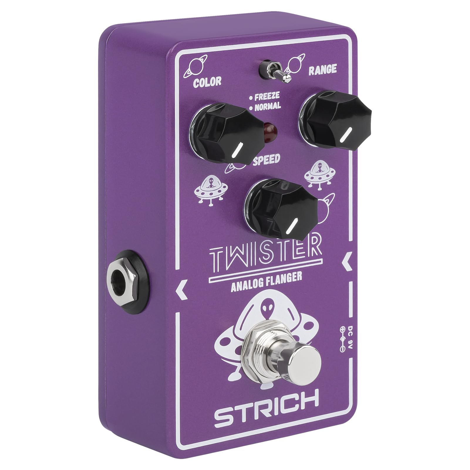 Strich Tmister Flanger Guitar Pedal For Analog Effect Pedals, 2 Modes, Best Retro Sound Effect, Classic Metallic Flanger Sounds