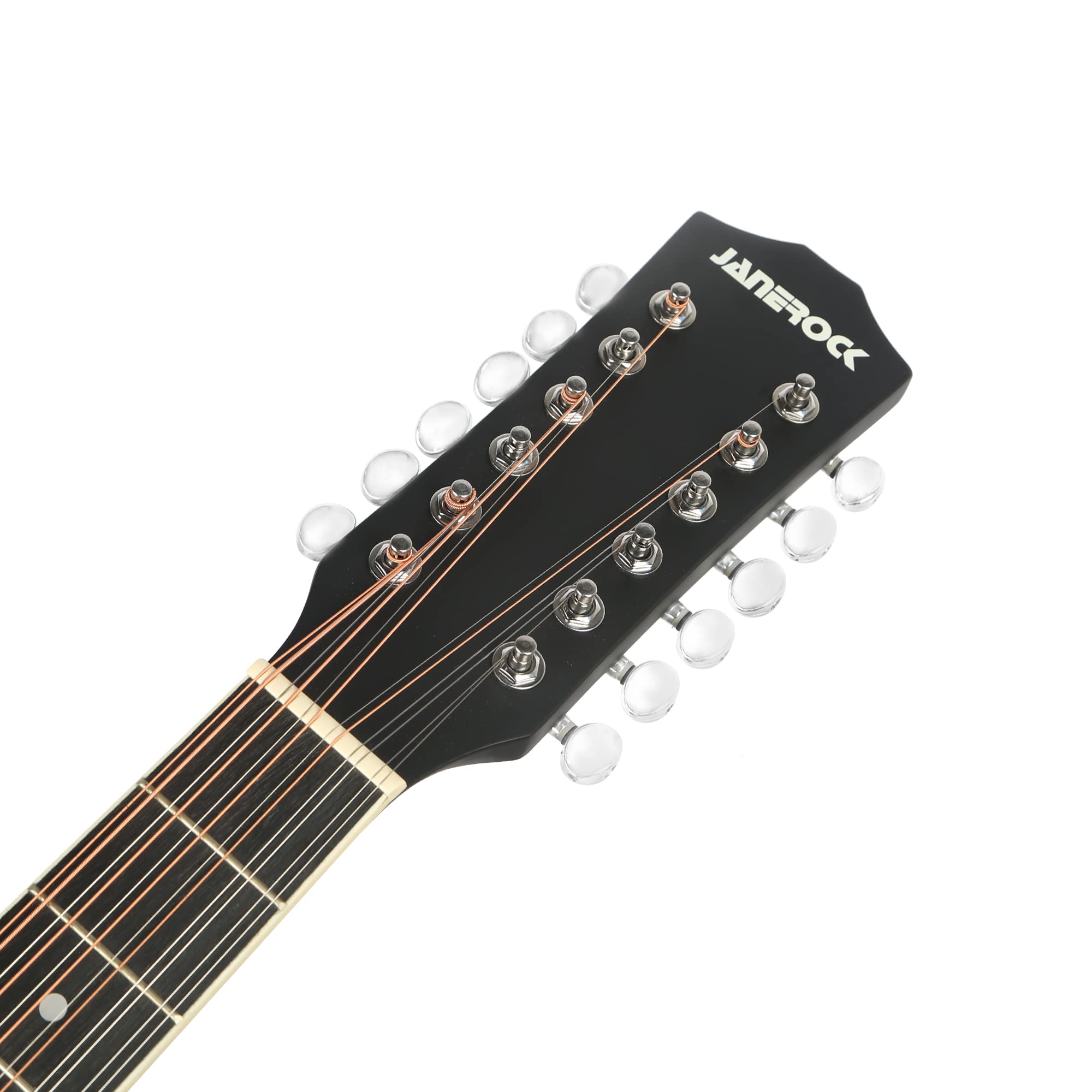 JANEROCK 12 string Guitar 12 String Acoustic-Electric Guitar,Cutaway Guitar,Bundle with Gig Bag,Tuner,Strings,Strap, Picks