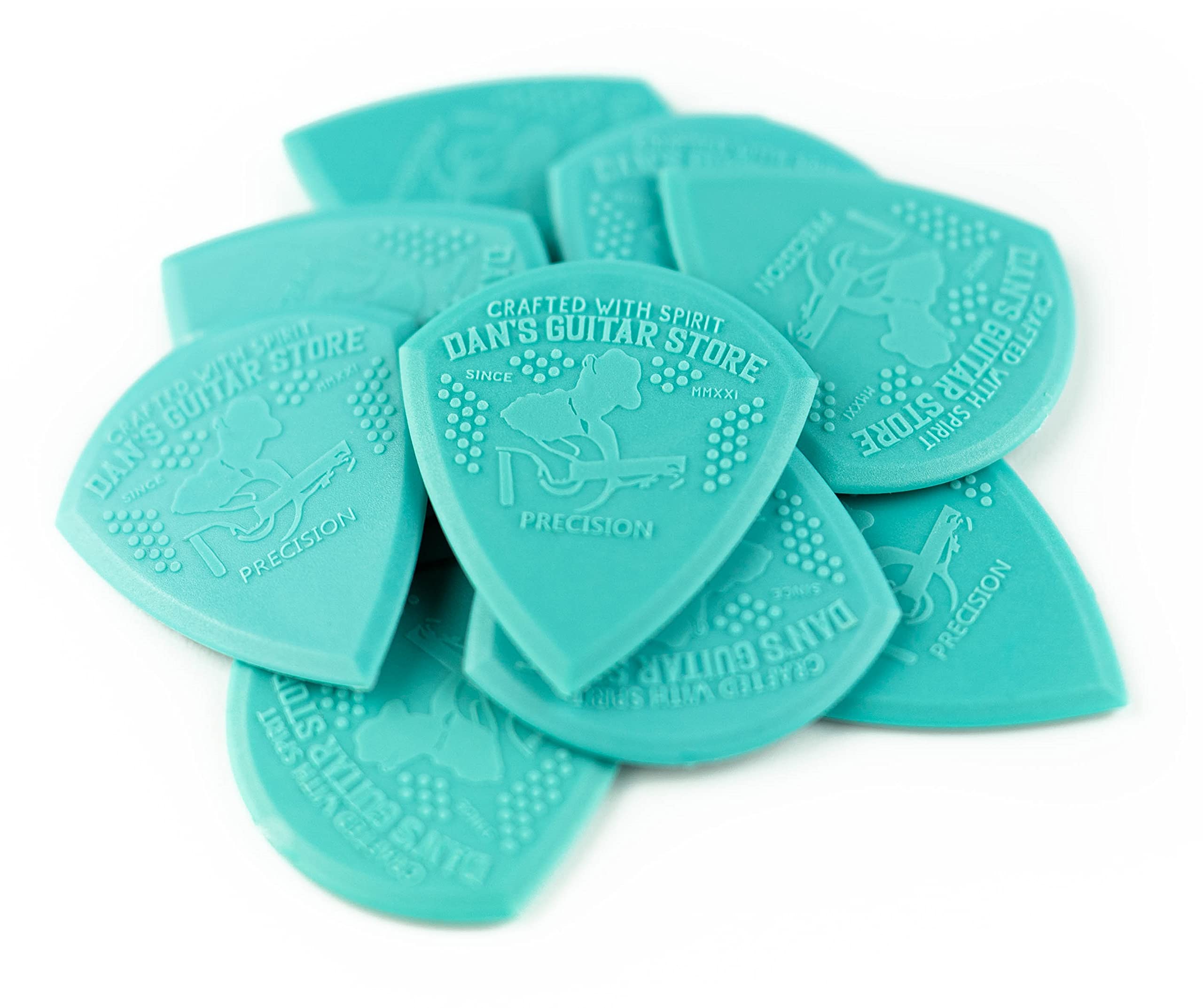The Precision Pick - 10-Pack - Premium High Grip Extra Precision High Visibility Plectrums From Dans Guitar Store