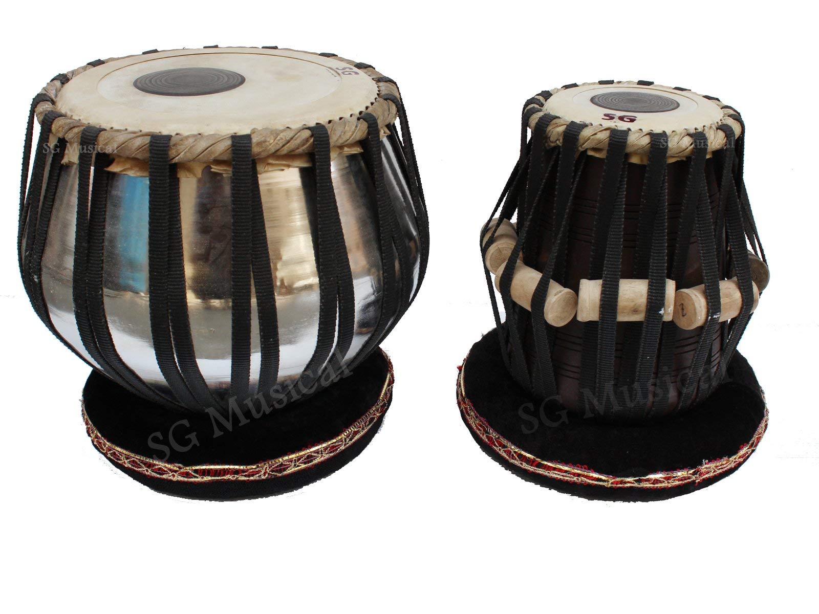 SG Musical Female Tabla with Carry Bag, Cushion and Cover