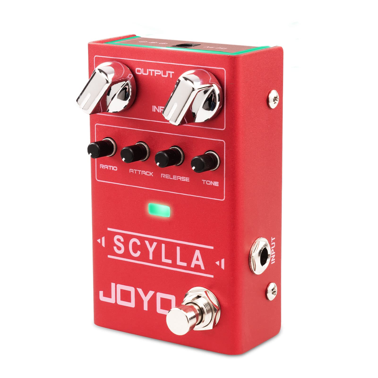 JOYO Bass Guitar Pedals Compressor Effect Pedal with Precise Compression Knobs Low Noise and High Dynamic Control Range for Bass