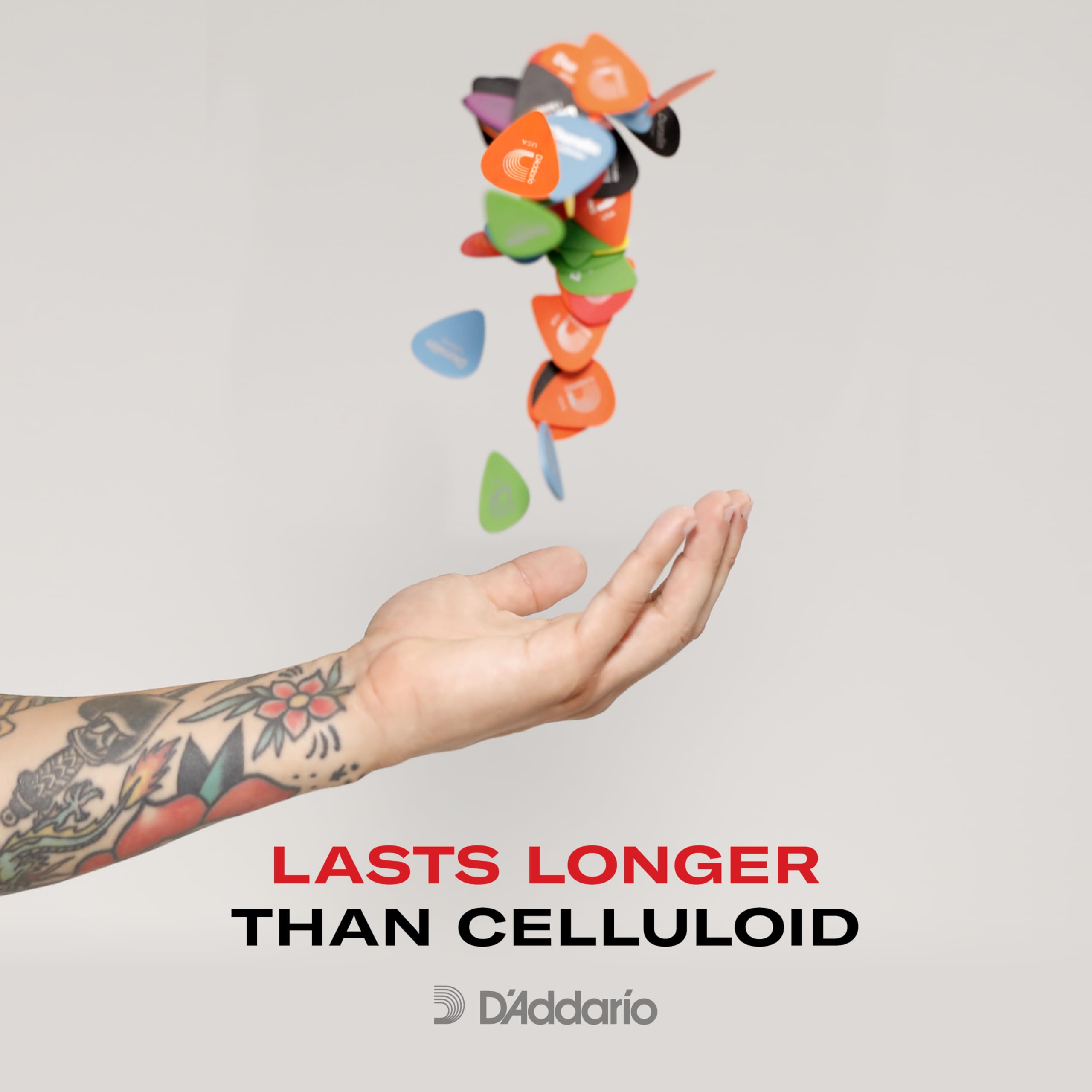 D 'Addario Duralin Guitar Picks - Guitar Accessories - Guitar Picks for Acoustic Guitar, Electric Guitar, Bass Guitar - Great St