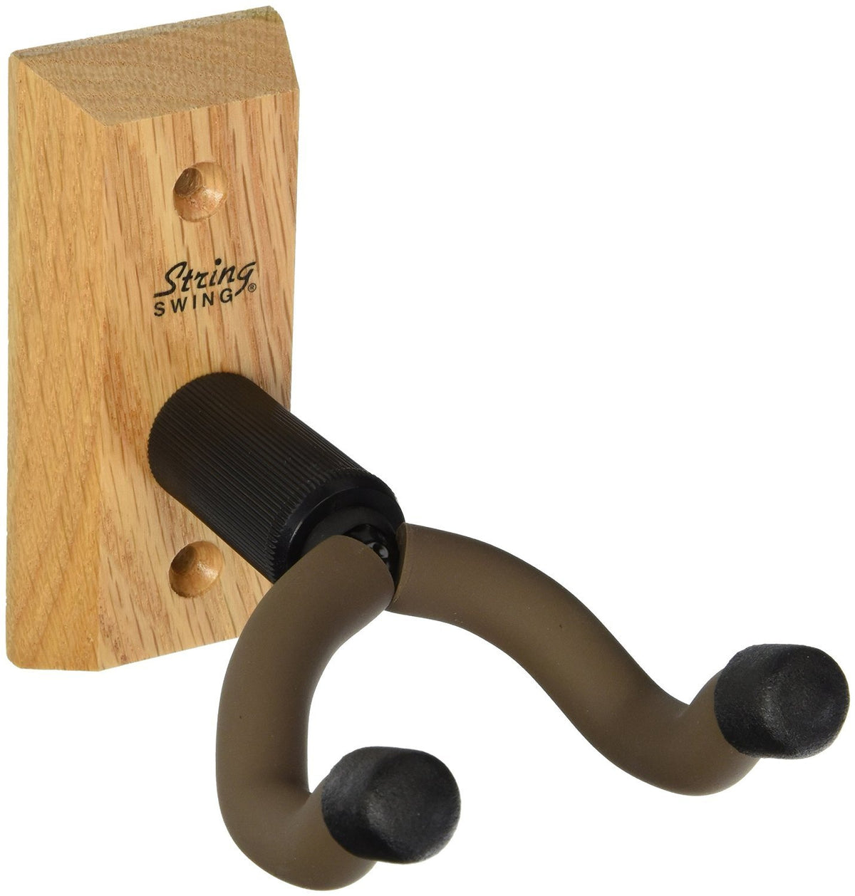 String Swing - 4 Pack Oak Wall Mount Guitar Hanger - Guitar Hook For Wall - Hardwood Guitar Wall Hanger - Wall Mounted Guitar Ho