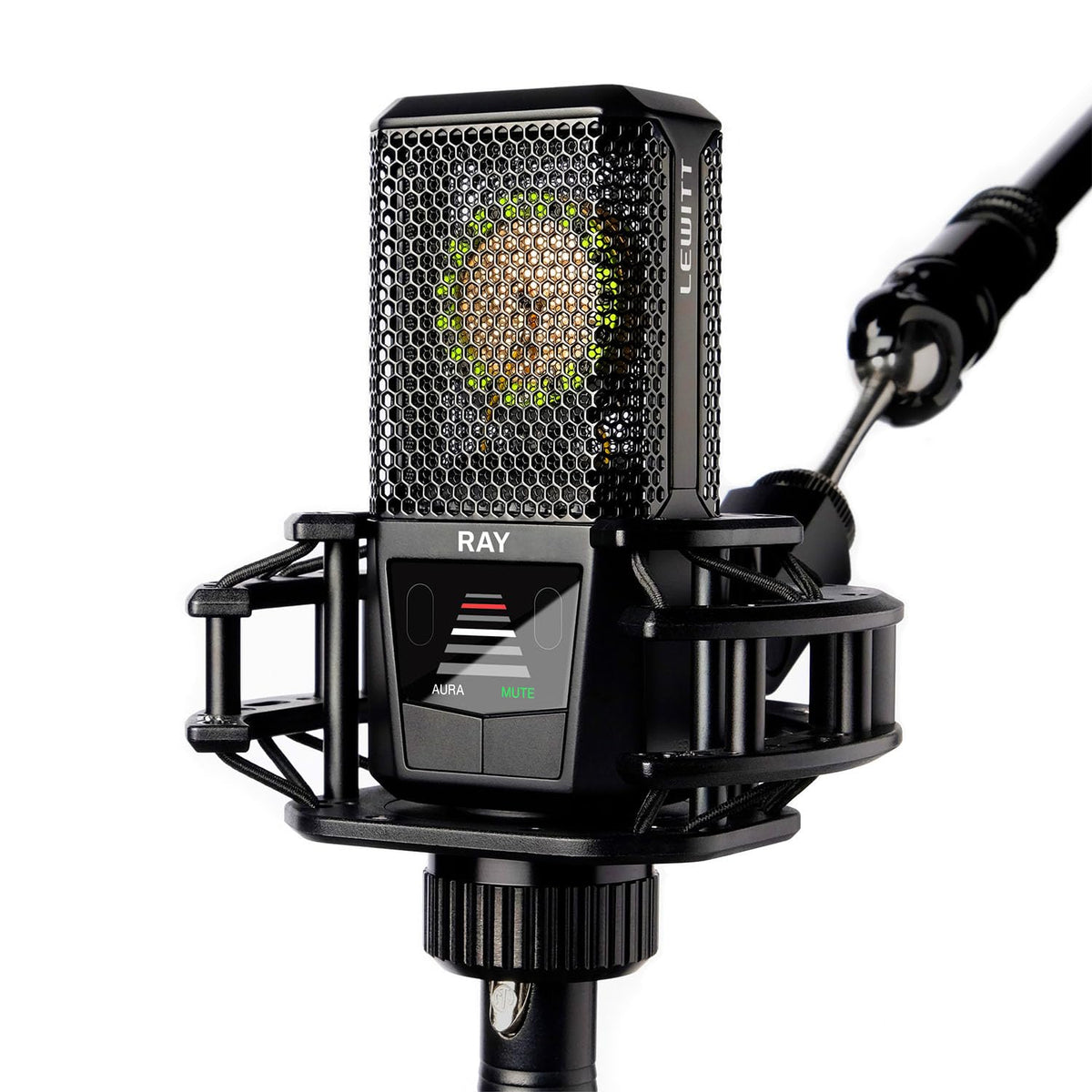 Lewitt Ray Microphone With Autofocus For Your Voice - Mute By Distance And Mute Button - For Podcasts, Streaming, Content And Mu