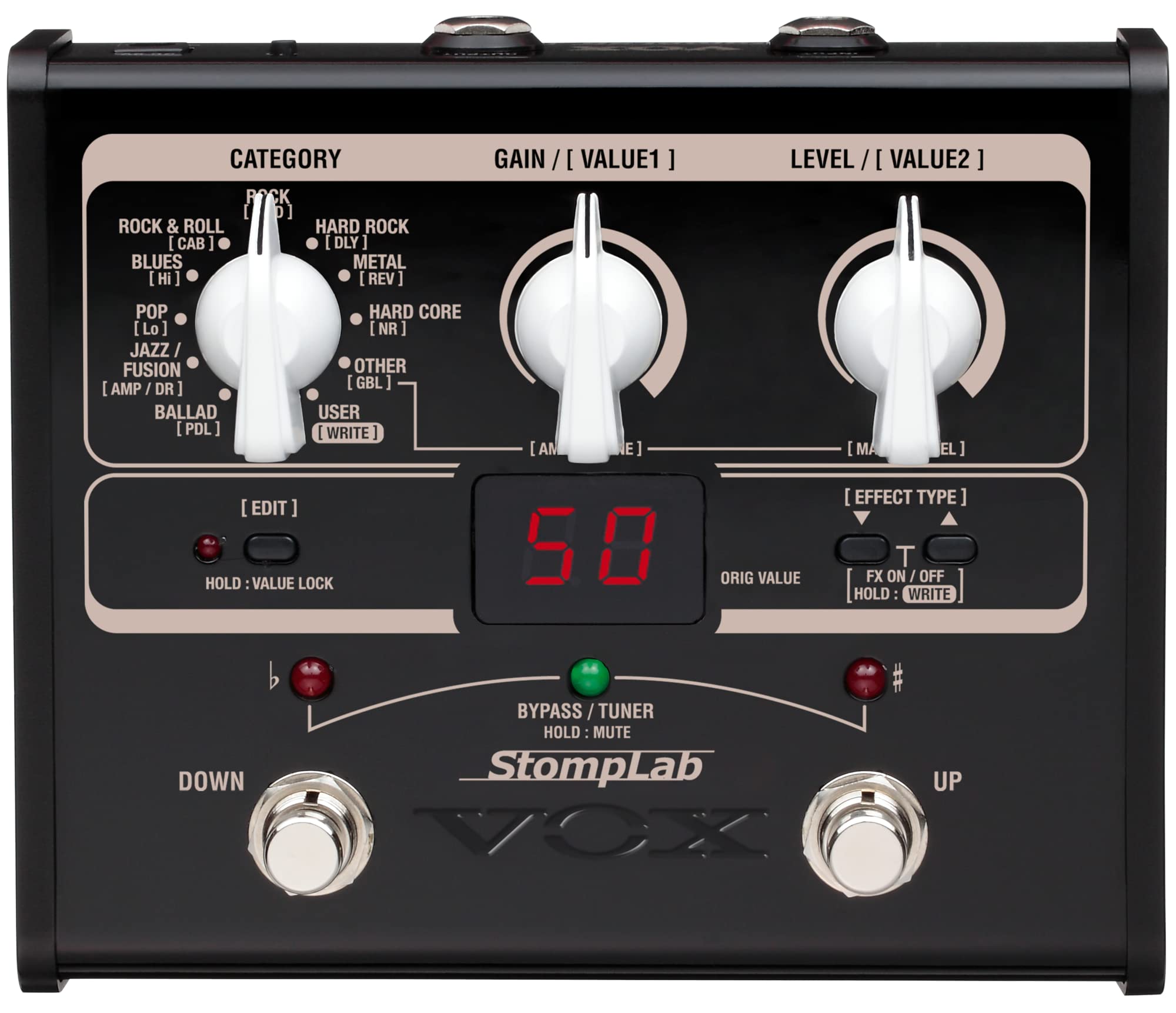 Vox Stomplab 1G Multi-Effects Modeling Pedal For Guitar