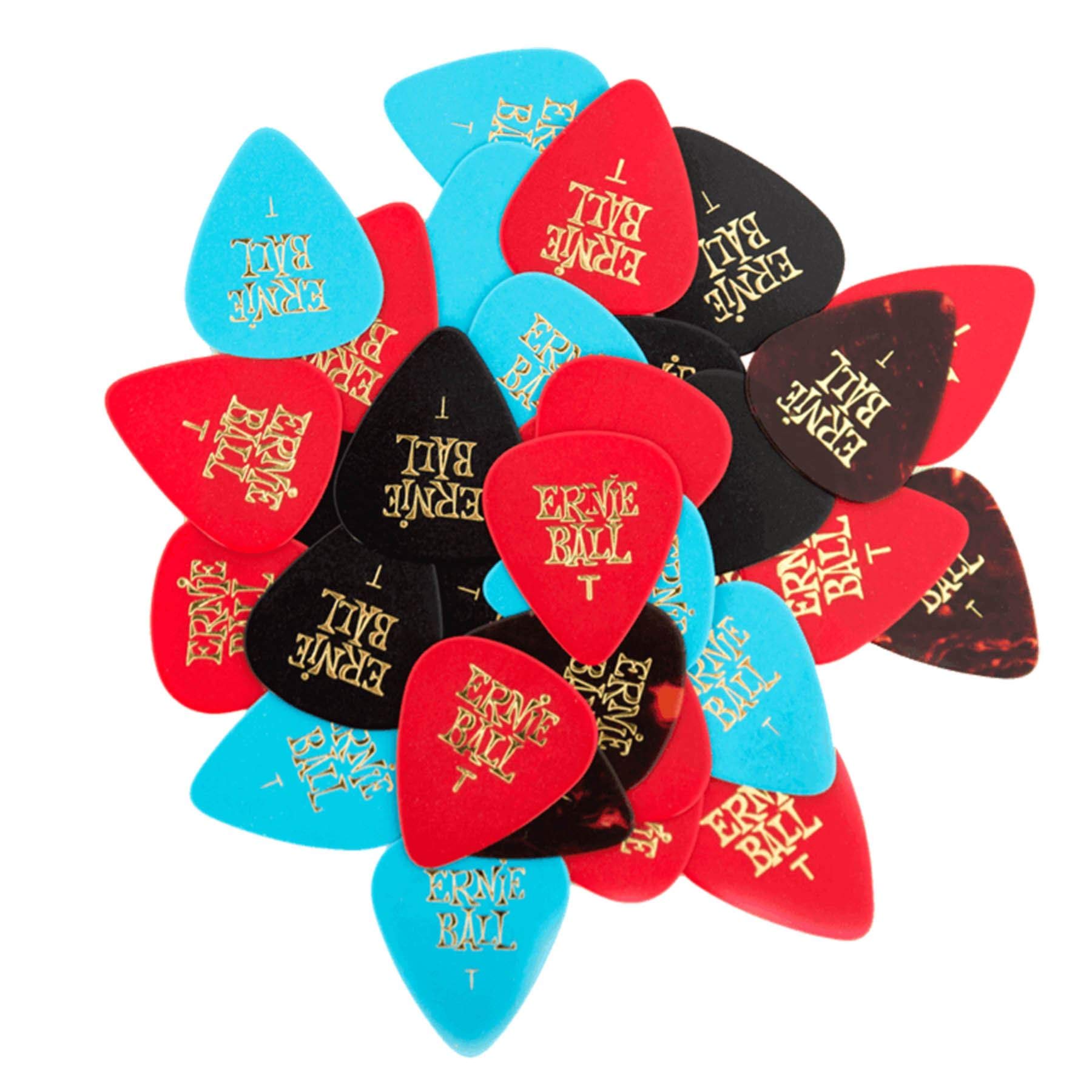 Ernie Ball Guitar Picks, Thin, Assorted Colors, 144-Pack (P09108)
