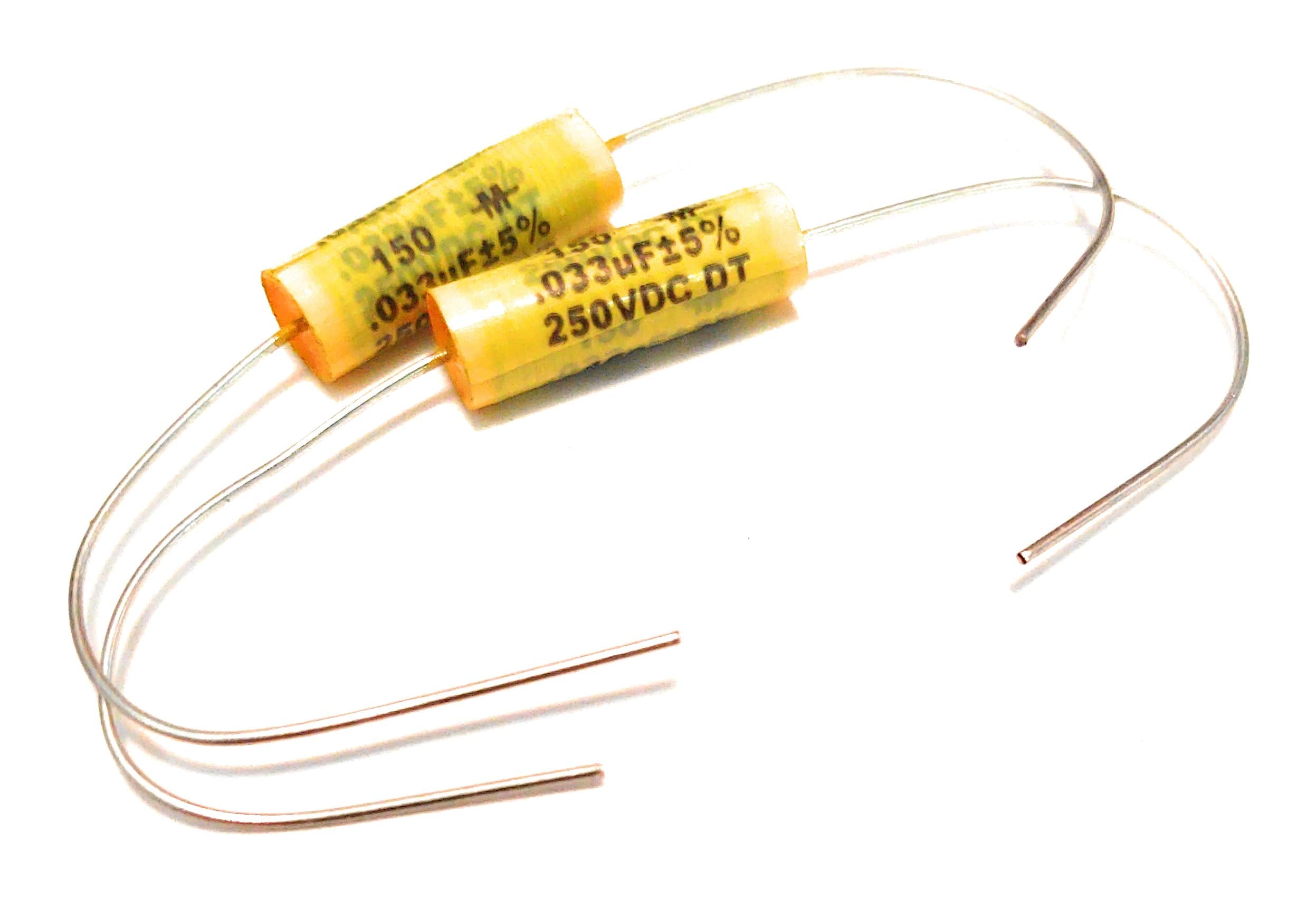 2 X .033Uf 250V 5% Cde Mallory 150M Guitar Tone Capacitors