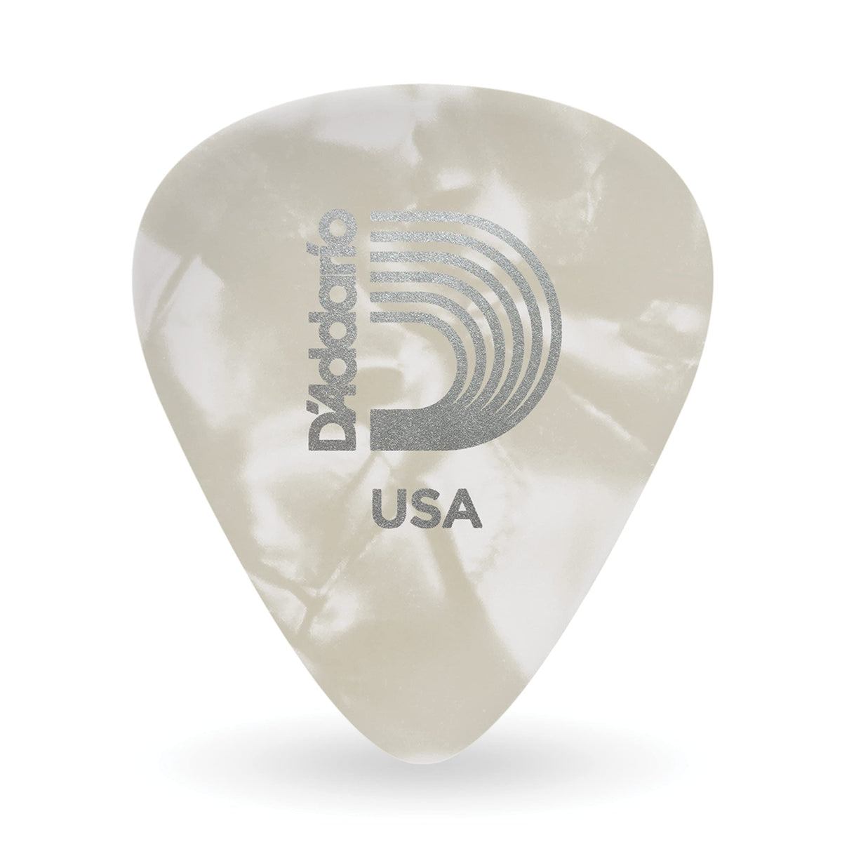 D'Addario Accessories Planet Waves White Pearl Celluloid Guitar Picks, 10 Pack, Extra Heavy