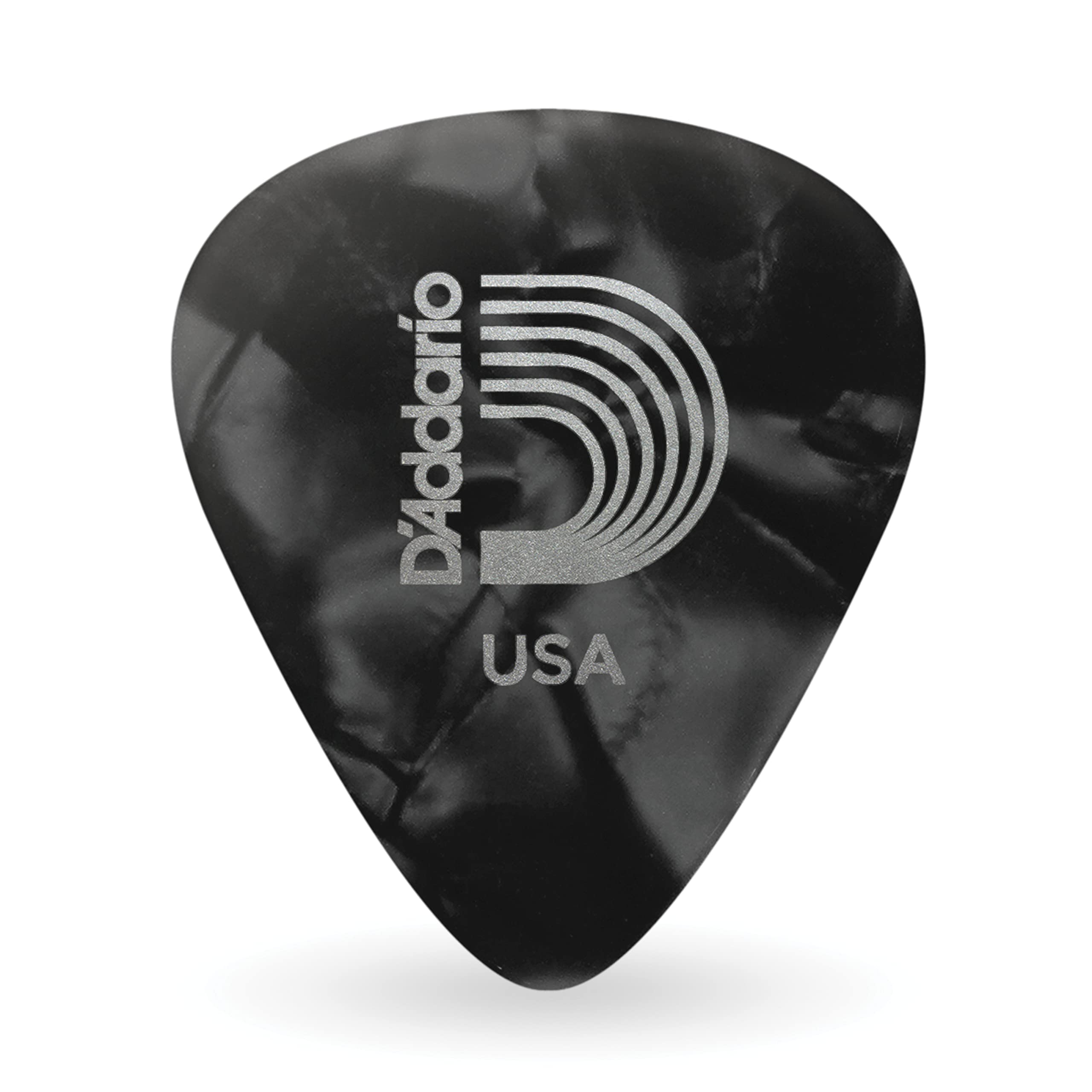 D'Addario Celluloid Guitar Picks - Guitar Accessories - Guitar Picks For Acoustic Guitar, Electric Guitar, Bass Guitar - Natural