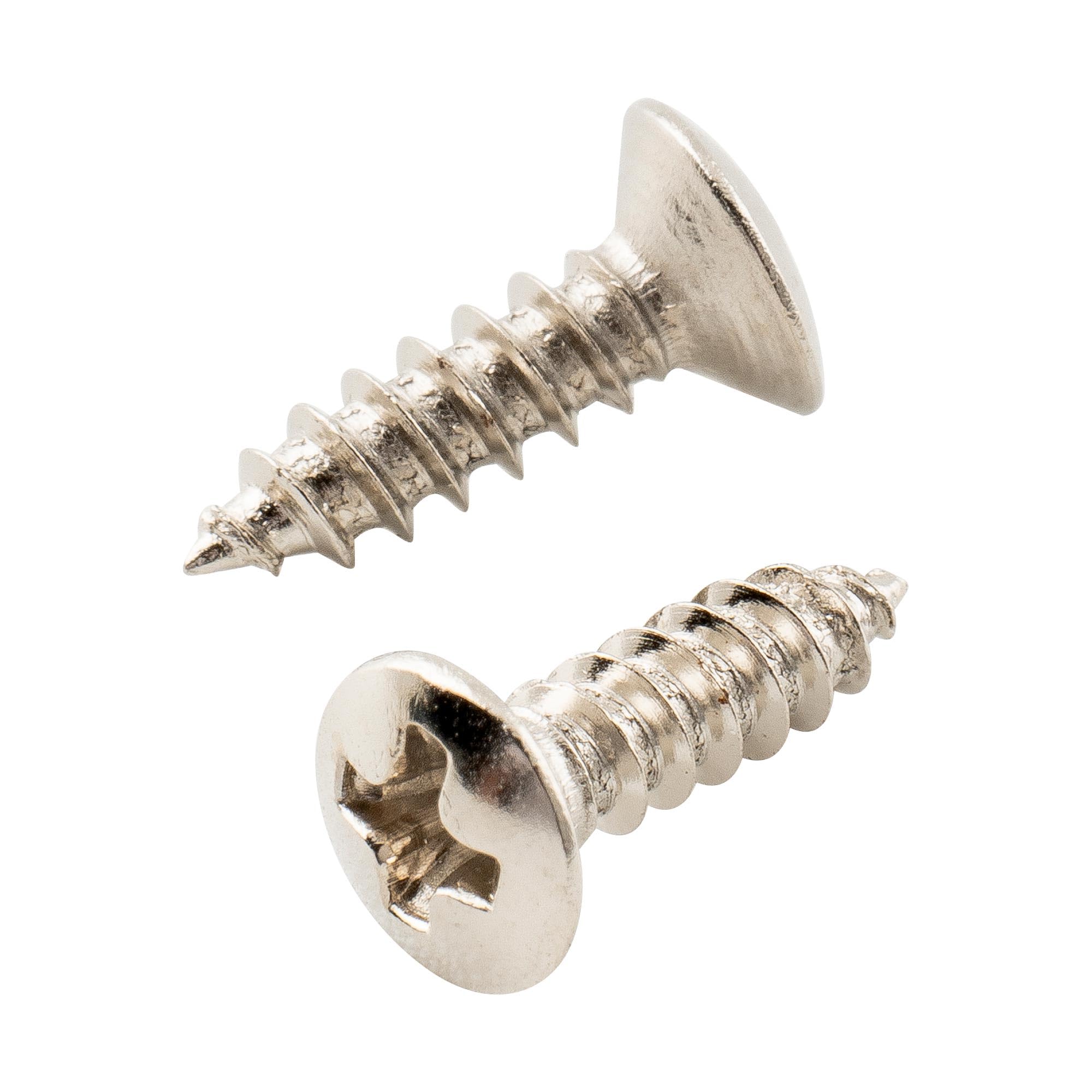 Musiclily Basic 2.5x10mm Metal Metric Thread Guitar Pickguard Jack Screws Truss Rod Cover Mounting Screws for Epiphone Les Paul