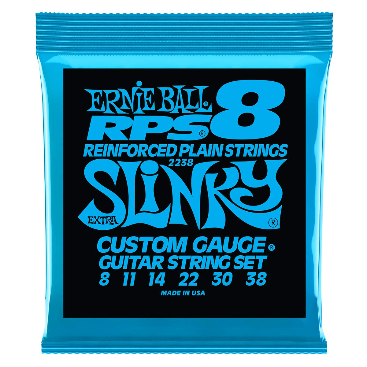 Ernie Ball Extra Slinky Rps Nickel Wound Electric Guitar Strings - 8-38 Gauge