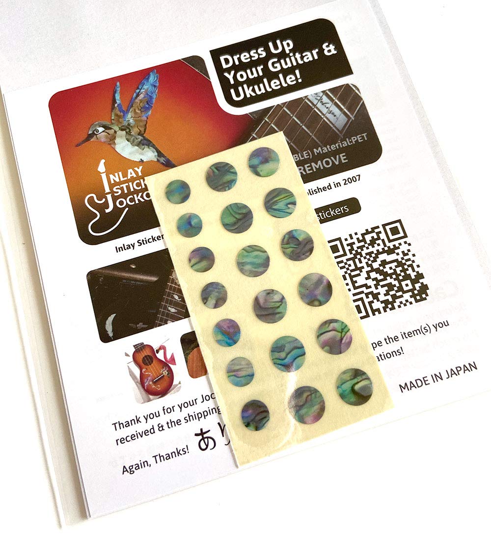 Inlay Sticker Fret Markers For Guitars & Bass - Custom Dots - Abalone-Mix