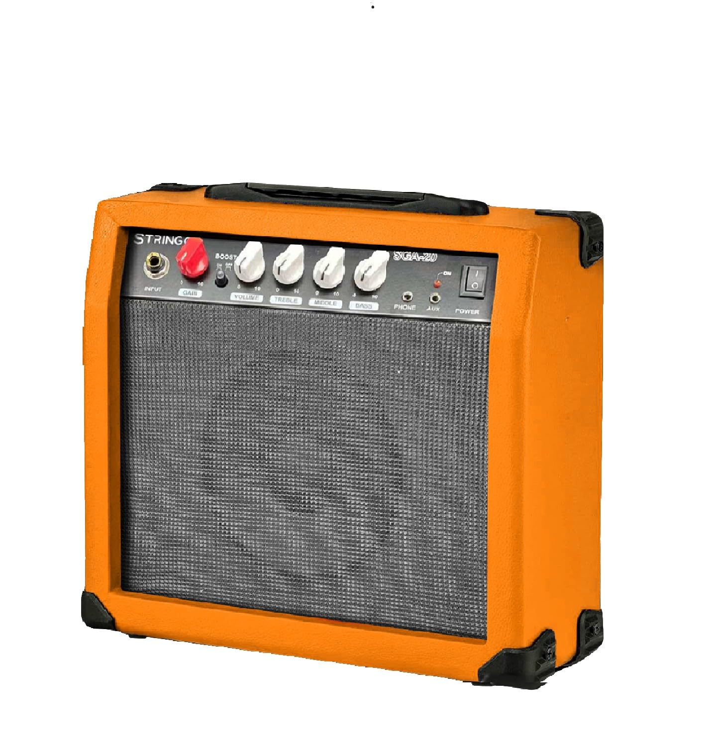 Stringo 20 Watt Guitar Amp Sunburst. Clean And Overdrive Channel