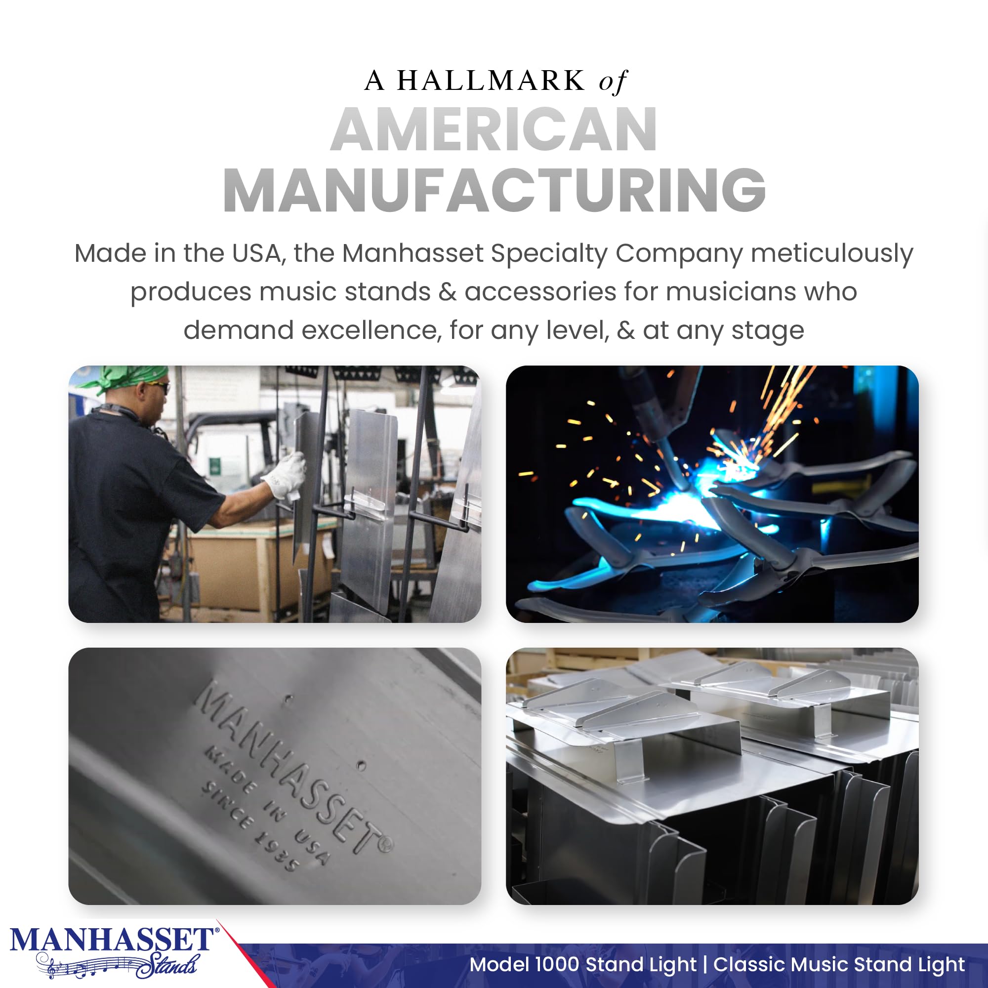 Manhasset Music Stand Light Clip On Attachment - Stand Lights for Musicians - Music Lamp for Orchestras - Piano Light - Piano La