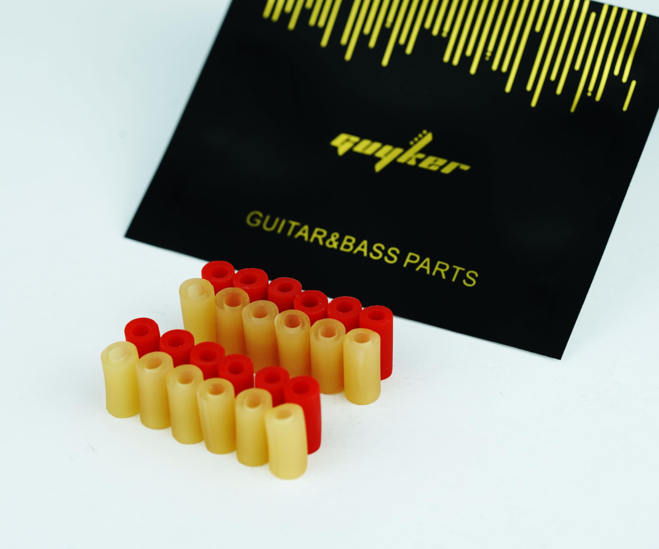 Guyker Guitar Pickup Mounting Rubber Tubing, 3mm Inner Dia. Natural Rubber Tubes Guitar Accessories for Electric Guitar Mounting