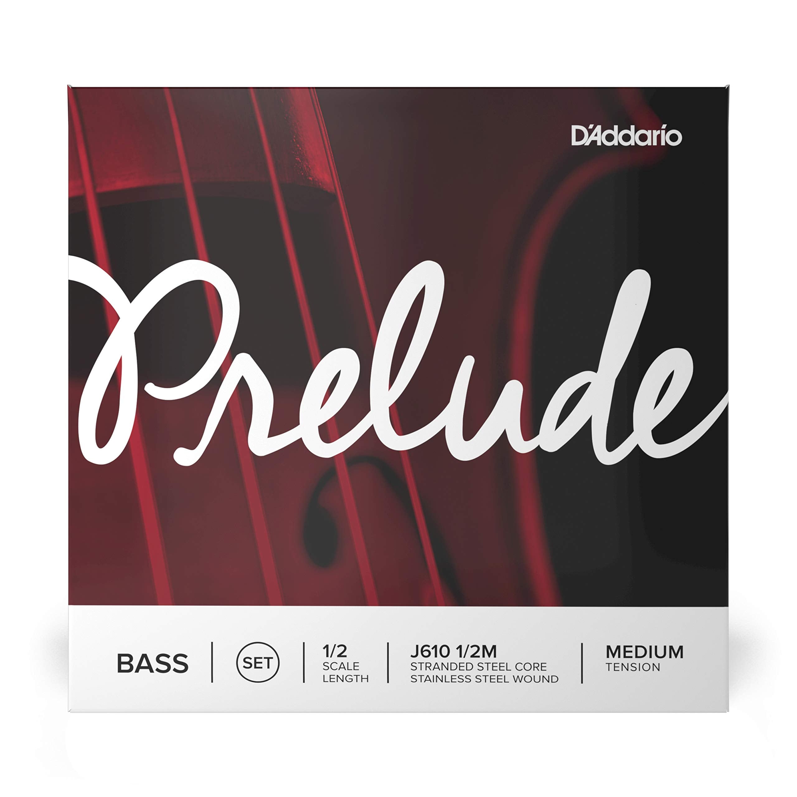 D'Addario Prelude Bass String Set, 1/2 Scale, Medium Tension