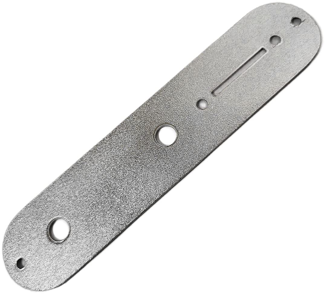 TUOREN Set of Carved Pattern 6 String Roller Saddle Bridge Plate 3 Way Switch Control Plate Compatible with Tele Telecaster Styl