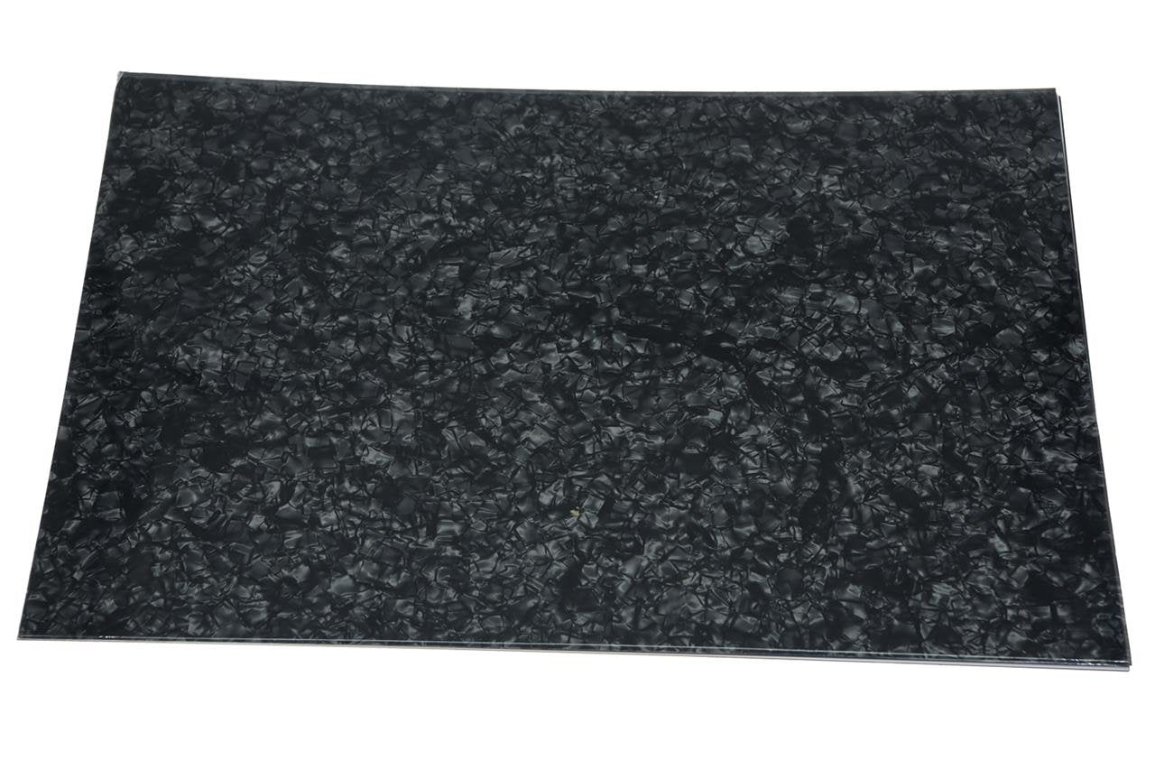 Dopro Uncut 11''X17'' Diy Blank Guitar Bass Pickguard Material Sheet Scratch Plate Material Sheet 29X43Cm Black Pearl (Cut Your
