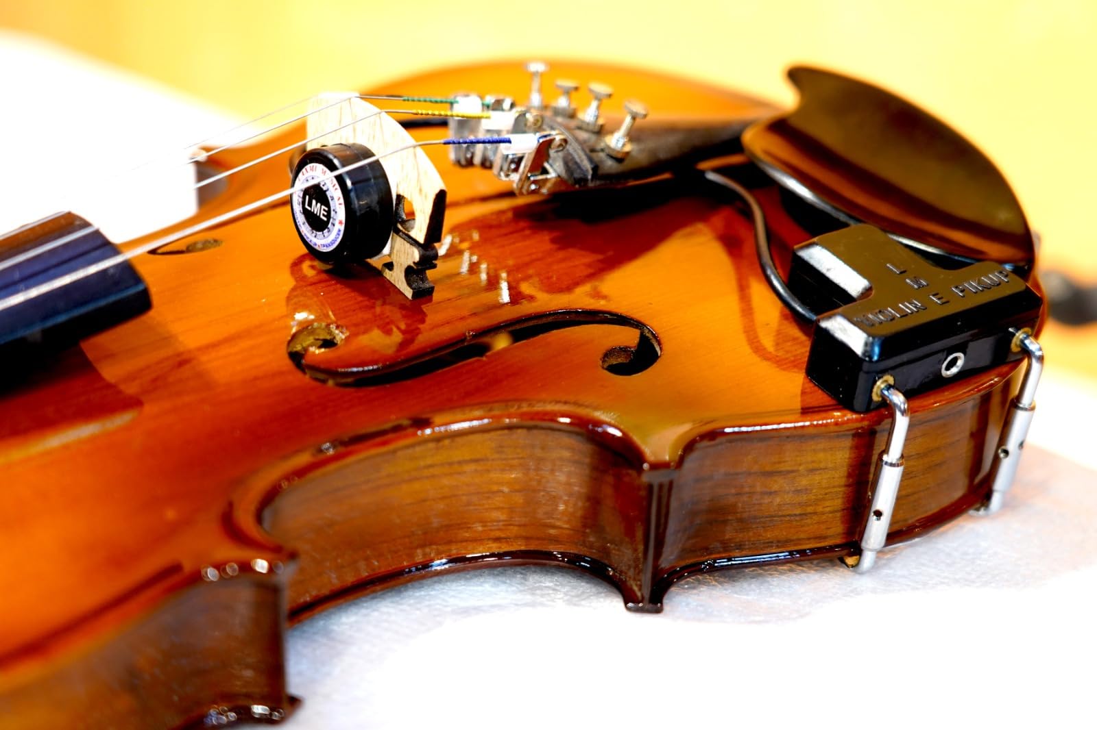 Lme Laxmi Musical Electronics - Violin-Piezo Pickup For Acoustic With Volume Adjustment In Pickup Cable (10.F.T) 3.Metre Cable