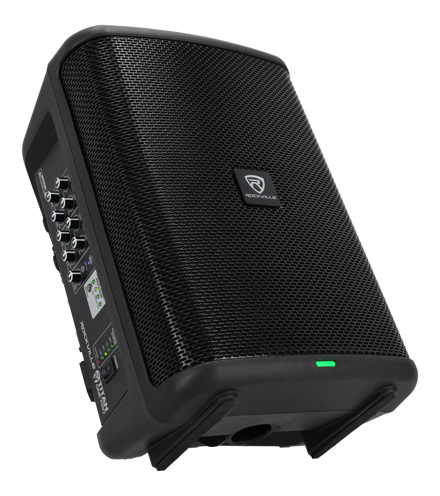 Rockville TITAN ONE PRO 600W 8 Battery-Powered PA Speaker, Bluetooth, DSP Modes, TWS, 15-Hour Battery, Built-in Mixer, Perfect f