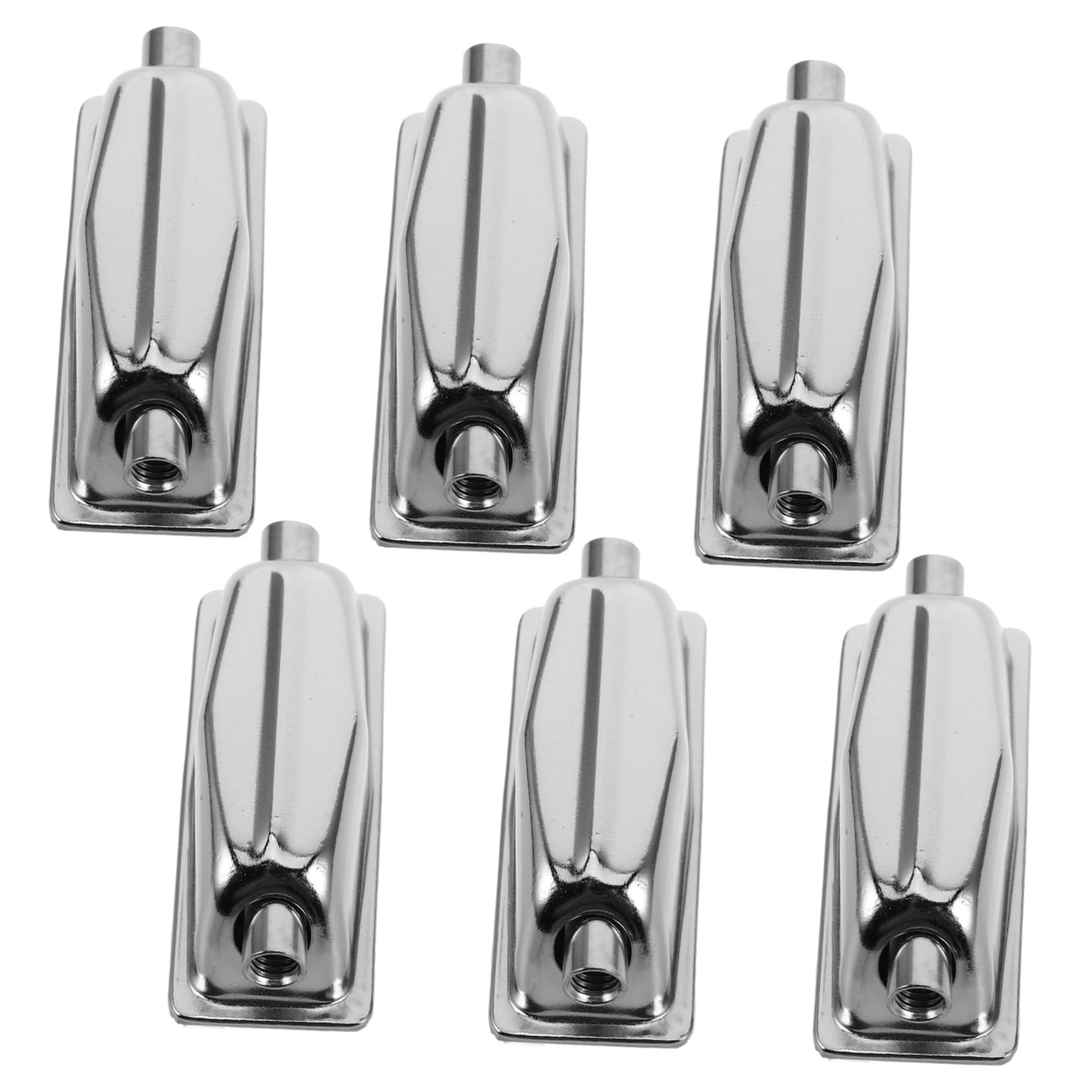 GOOHOCHY 6pcs Electroplated Metal Drum Lug Set Double End Snare Drum Tension Lug for Enhanced Performance Easy Installation and 