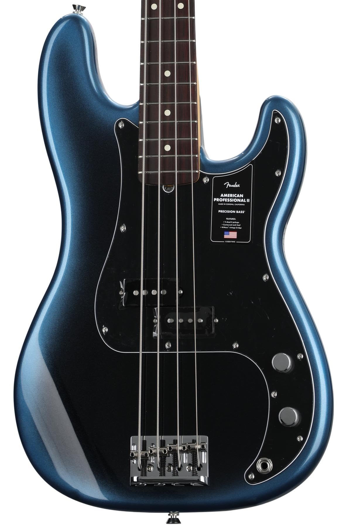 Fender American Professional Ii Precision Bass, Dark Night, Rosewood Fingerboard