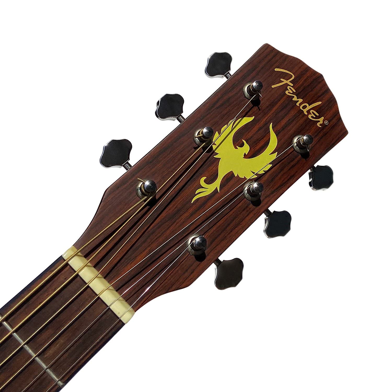 Inlay Sticker for Guitar Headstock - Phoenix Bird - Gold