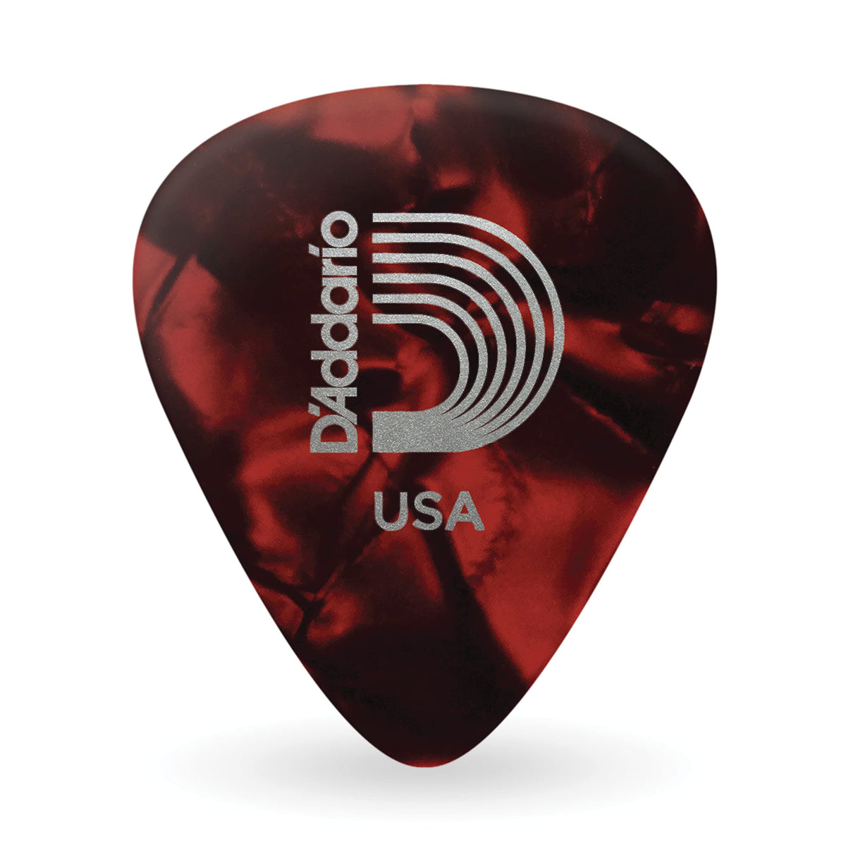 D'Addario Planet Waves Red Pearl Celluloid Guitar Picks Pack Of 100-Heavy (1Crp6-100)