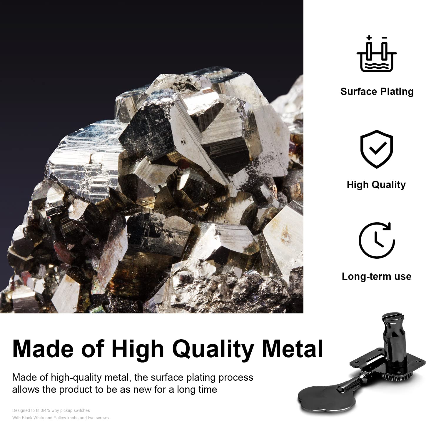 MAXCHEER Guitar Bass Tuners Bass Guitar Tuning Keys,Ratio Headstock Sealed Machine Head Replacement for Electric Jazz Bass or Pr