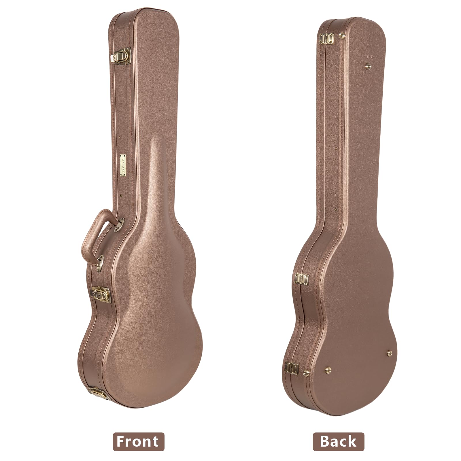 Crossrock Wooden Electric Guitar Case for Gibson SG | Chocolate Brown Finish, Purple Velvet Interior, Lock - Designer Series