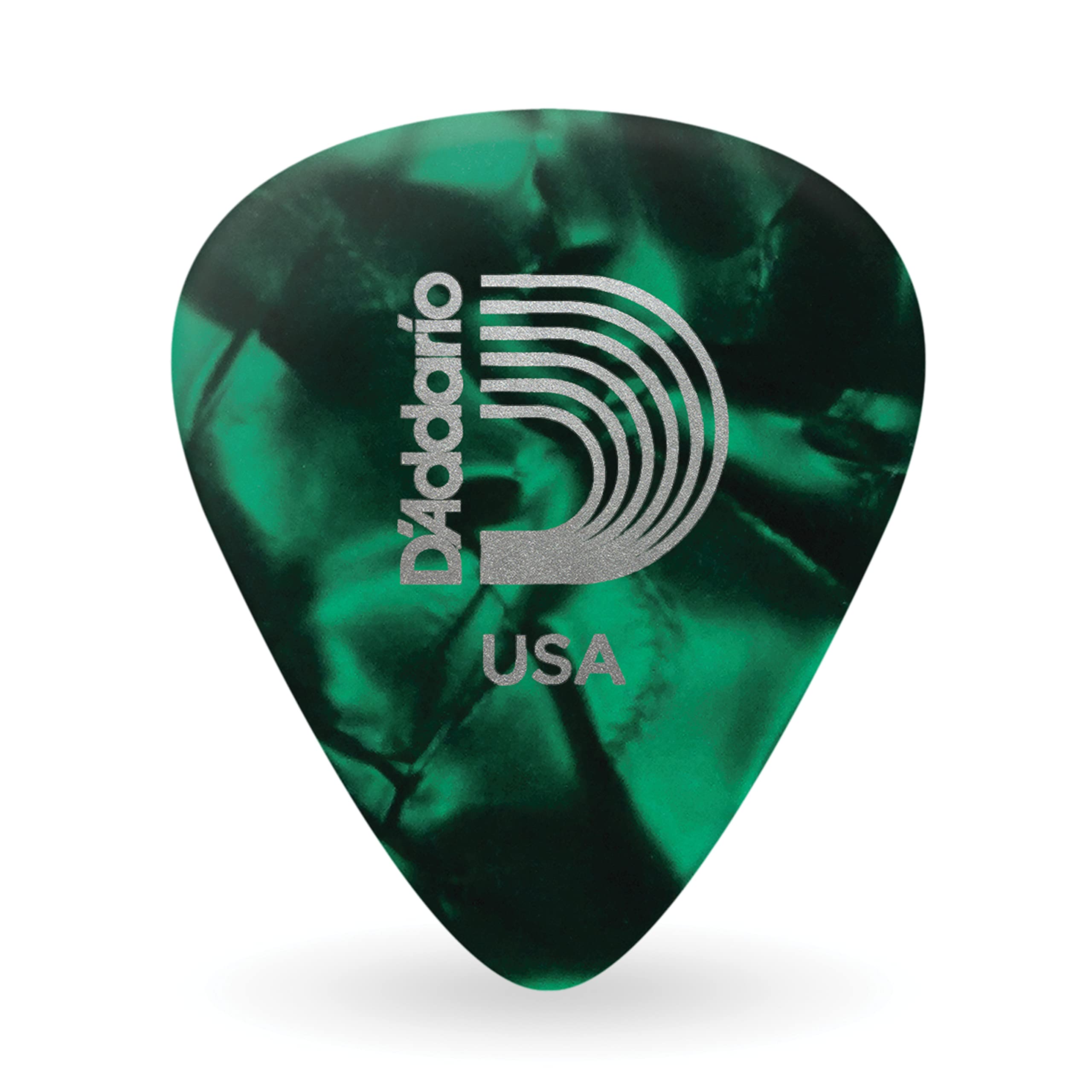 D'Addario Celluloid Guitar Picks - Guitar Accessories - Guitar Picks For Acoustic Guitar, Electric Guitar, Bass Guitar - Natural