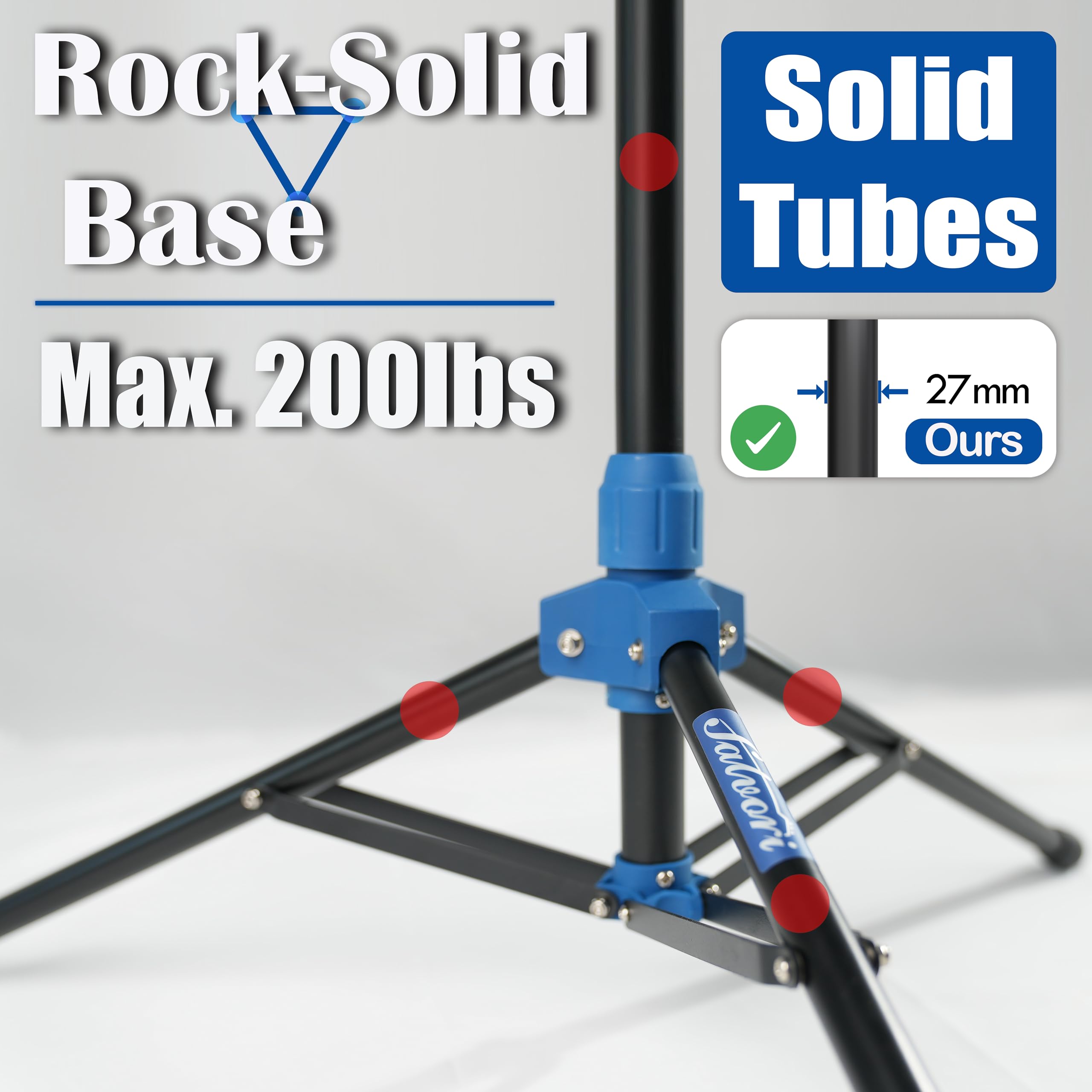 Salvori Folding Quadruple Guitar Stand with Auto-Lock System and Soild Tripod, Quadruple/Multiple Guitar Stand/Holder/Rack for S