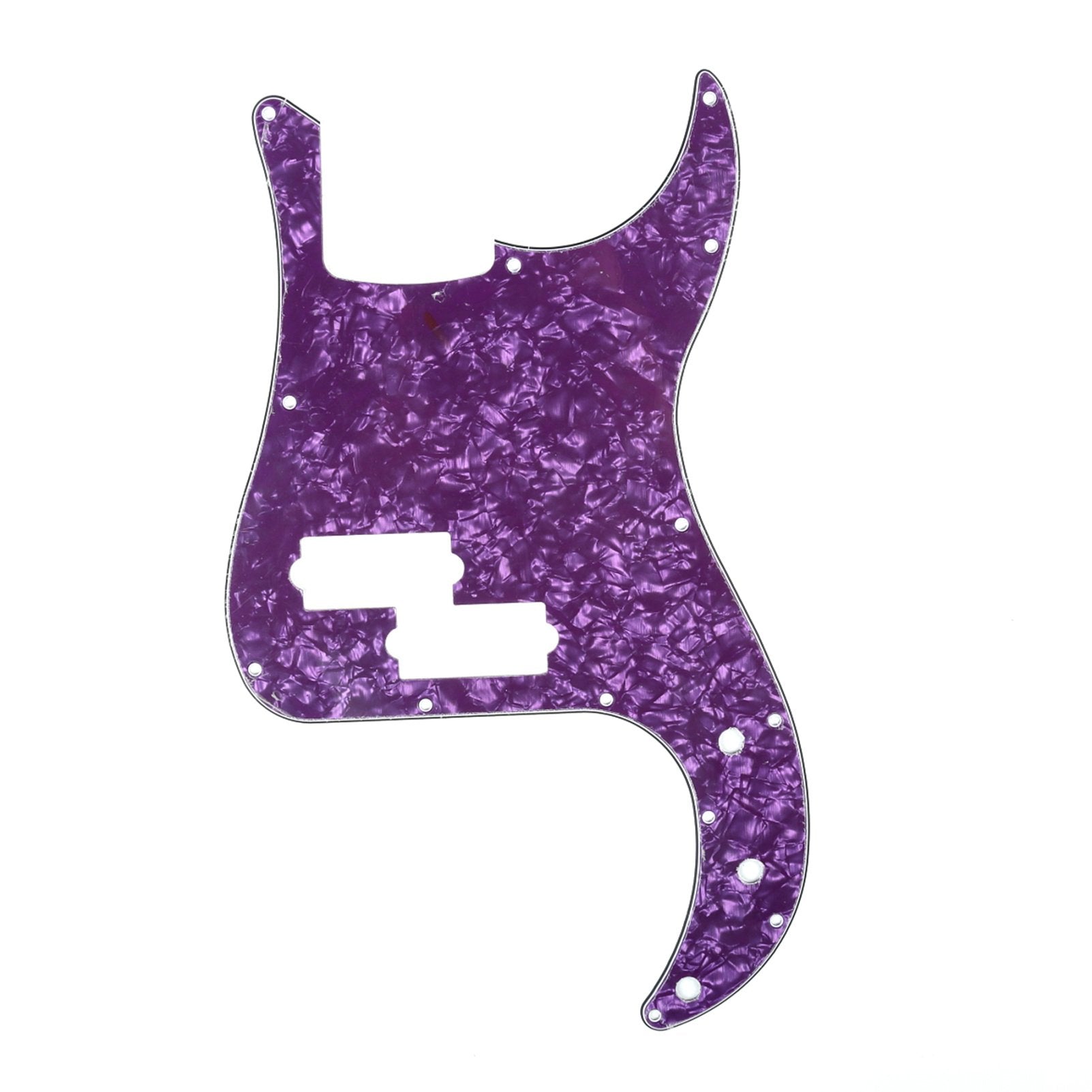 Musiclily P Bass Pickguard Precision Bass Pick Guards For 4 String American/Mexican Precision Bass Guitar, 4Ply Purple Pearl