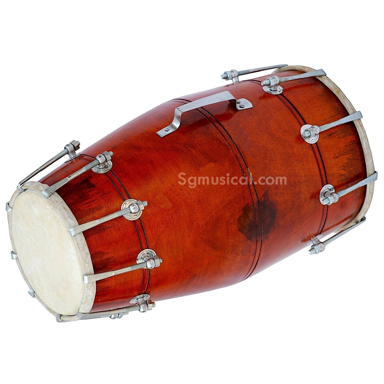SG Musical Dholak, Mango Wood, Bolt-Tuned, Free Tuning Dholak for Bhajan Wedding Party