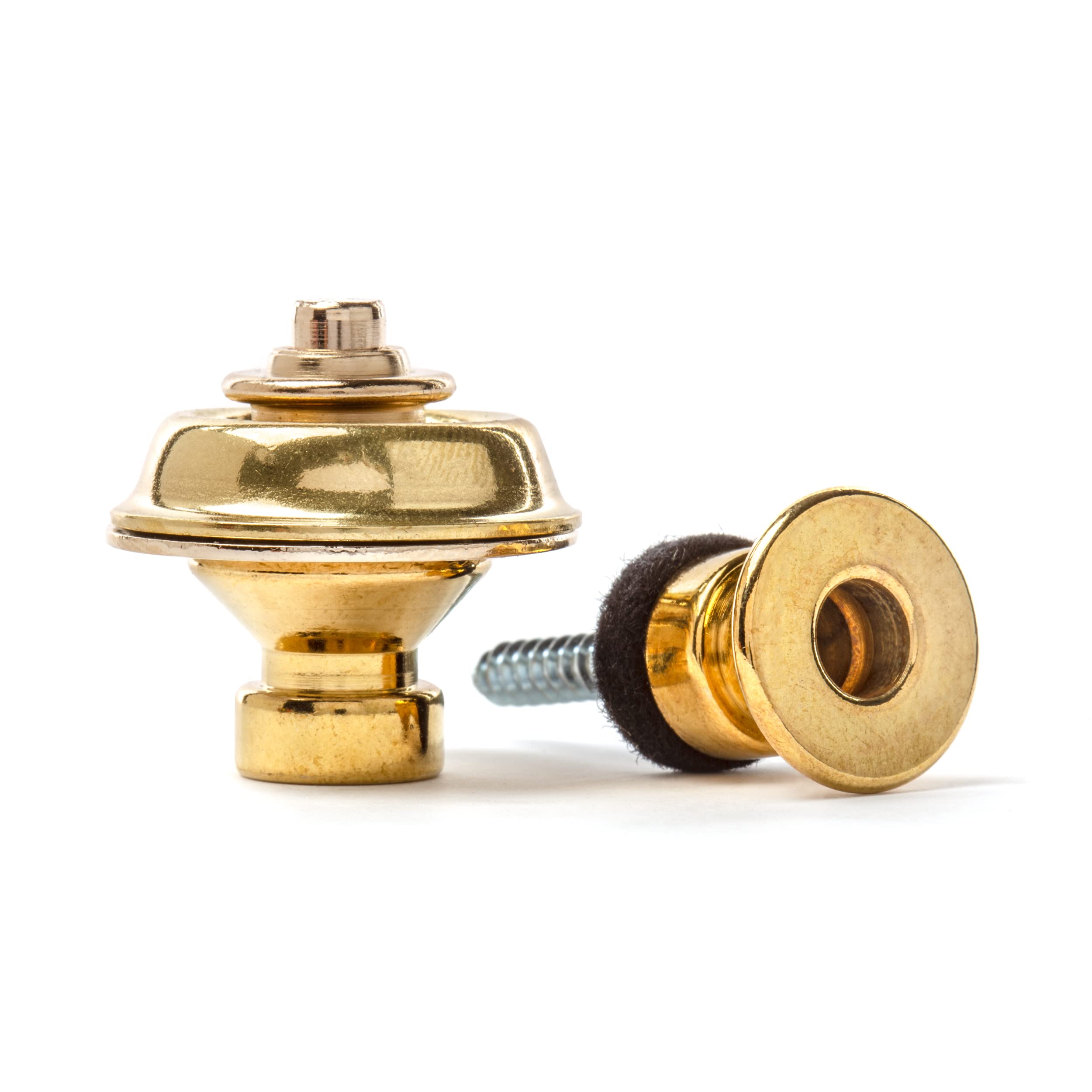 Dunlop Straplok Traditional Strap Retainer System, Brass