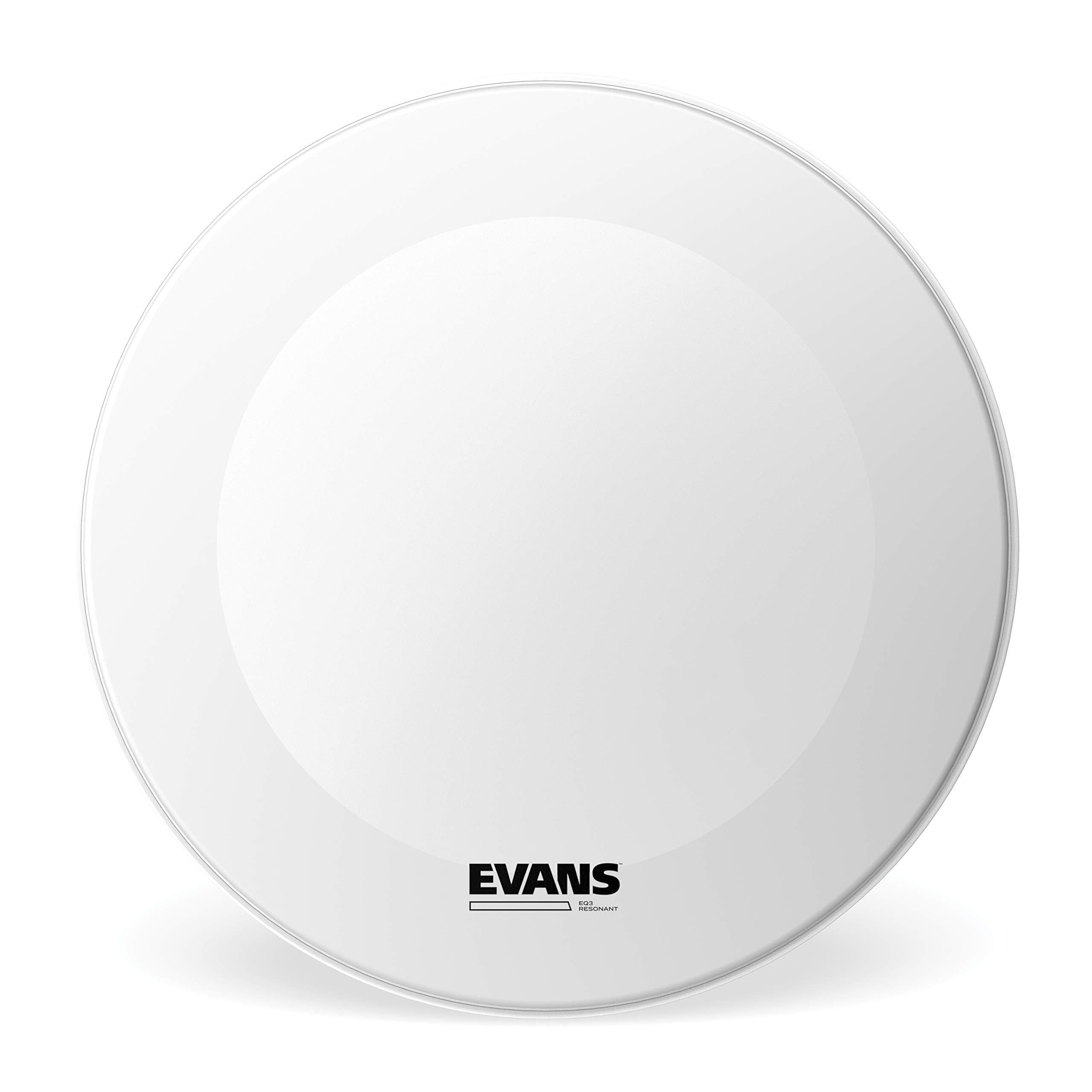 Evans Heads BD20RGCW-NP 20-Inch EQ3 Resonant Coated Bass Drum Heads - White