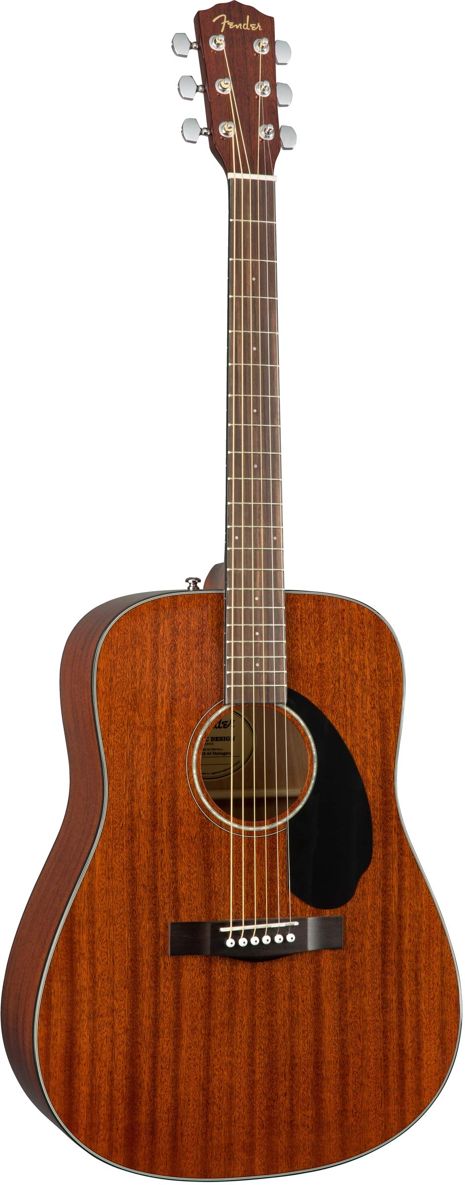 Fender CD-60S Solid Top Dreadnought Acoustic Guitar - All Mahogany Bundle with Gig Bag, Tuner, Strap, Strings, Picks, and Austin