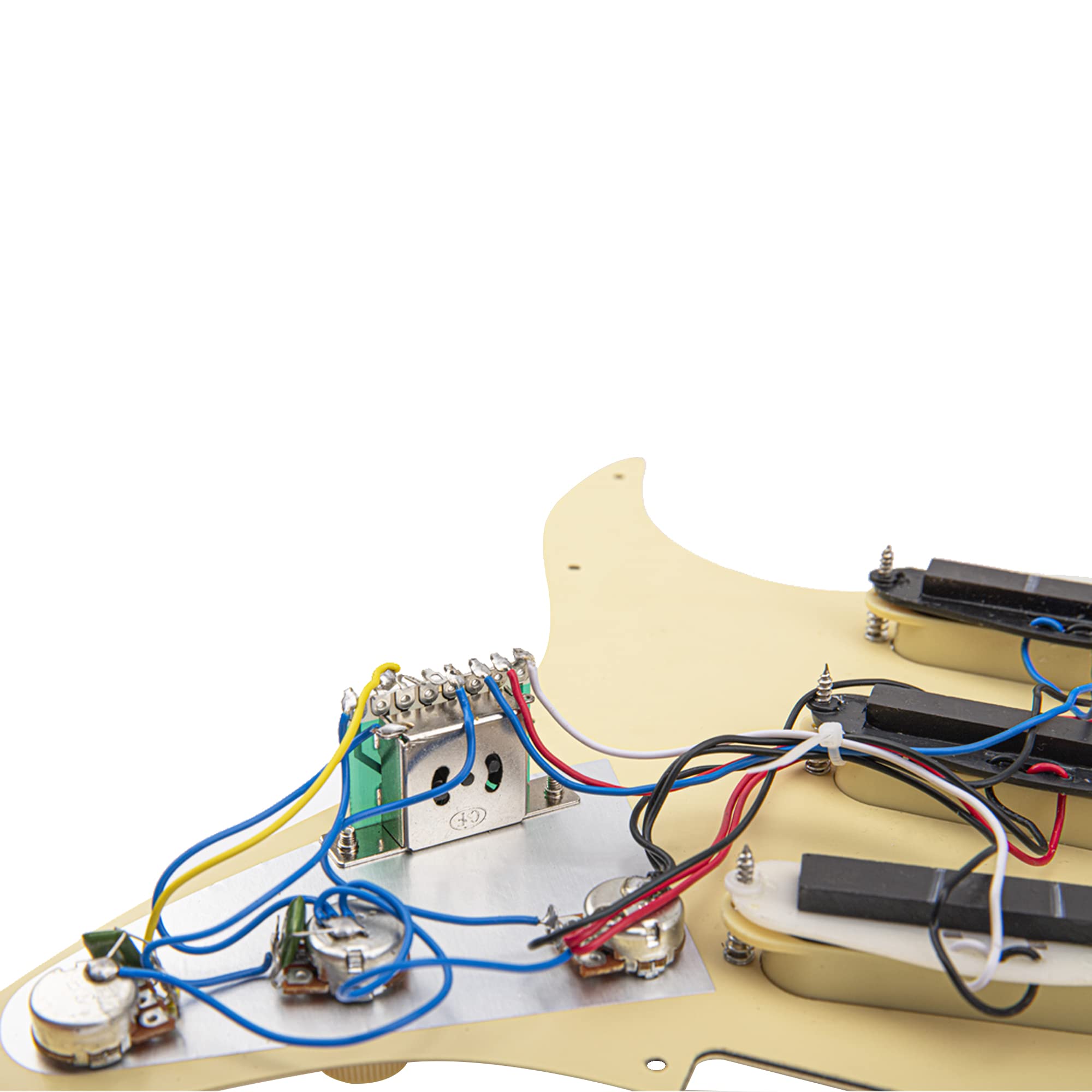 1Pcs Yootones 3Ply Electric Guitar Loaded Prewired Pickguard Pickups Replacement Compatible with Fender Squier Strat Electric Gu