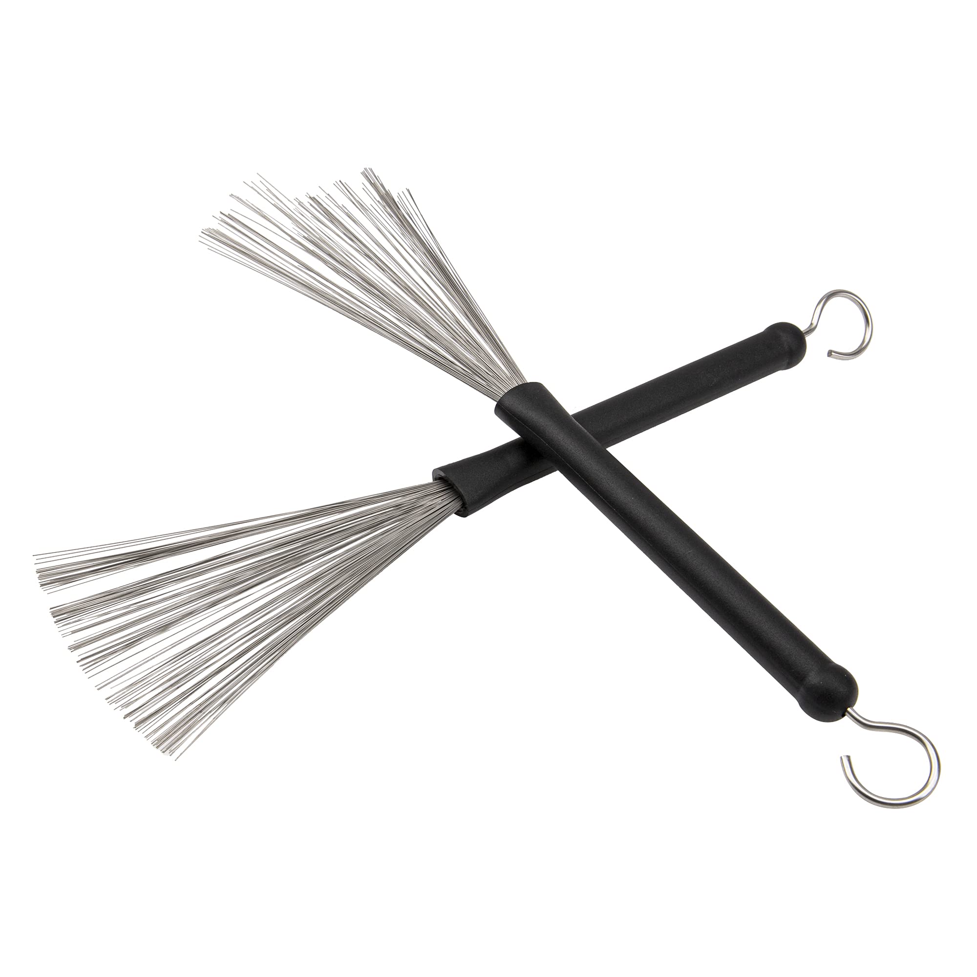 1 Pair Yootones Drum Brushes Retractable Wire Brushes Drums Drum Sticks Brush with Comfortable Rubber Handles Perfect Gift for D