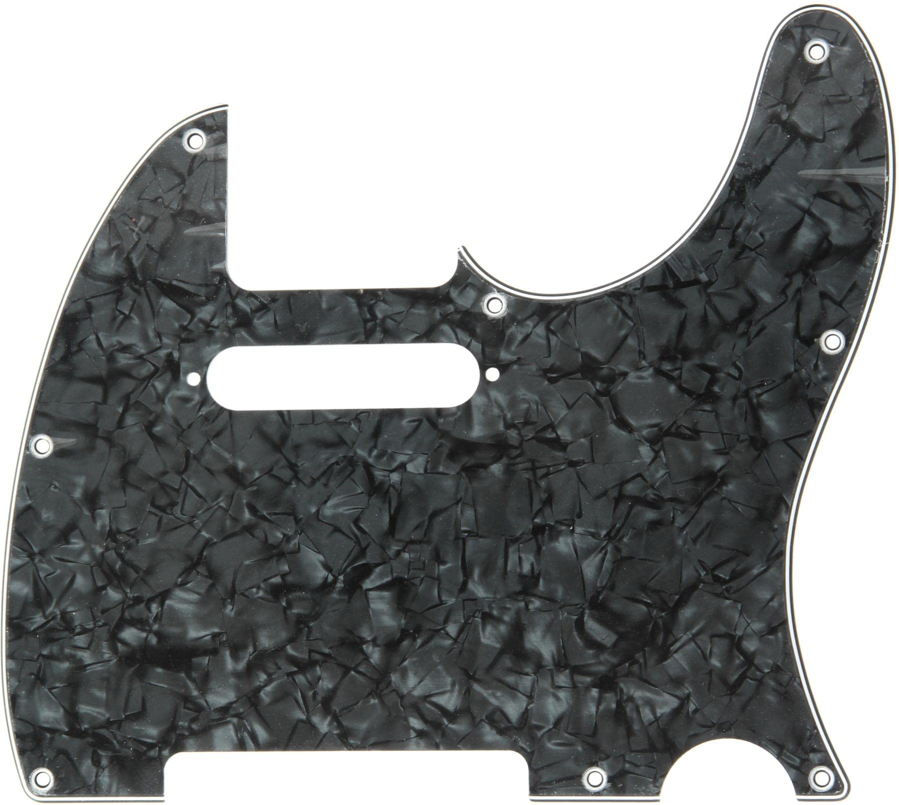 Fender Standard Telecaster Pick Guard (8 Hole) 4-Ply - Black Pearl