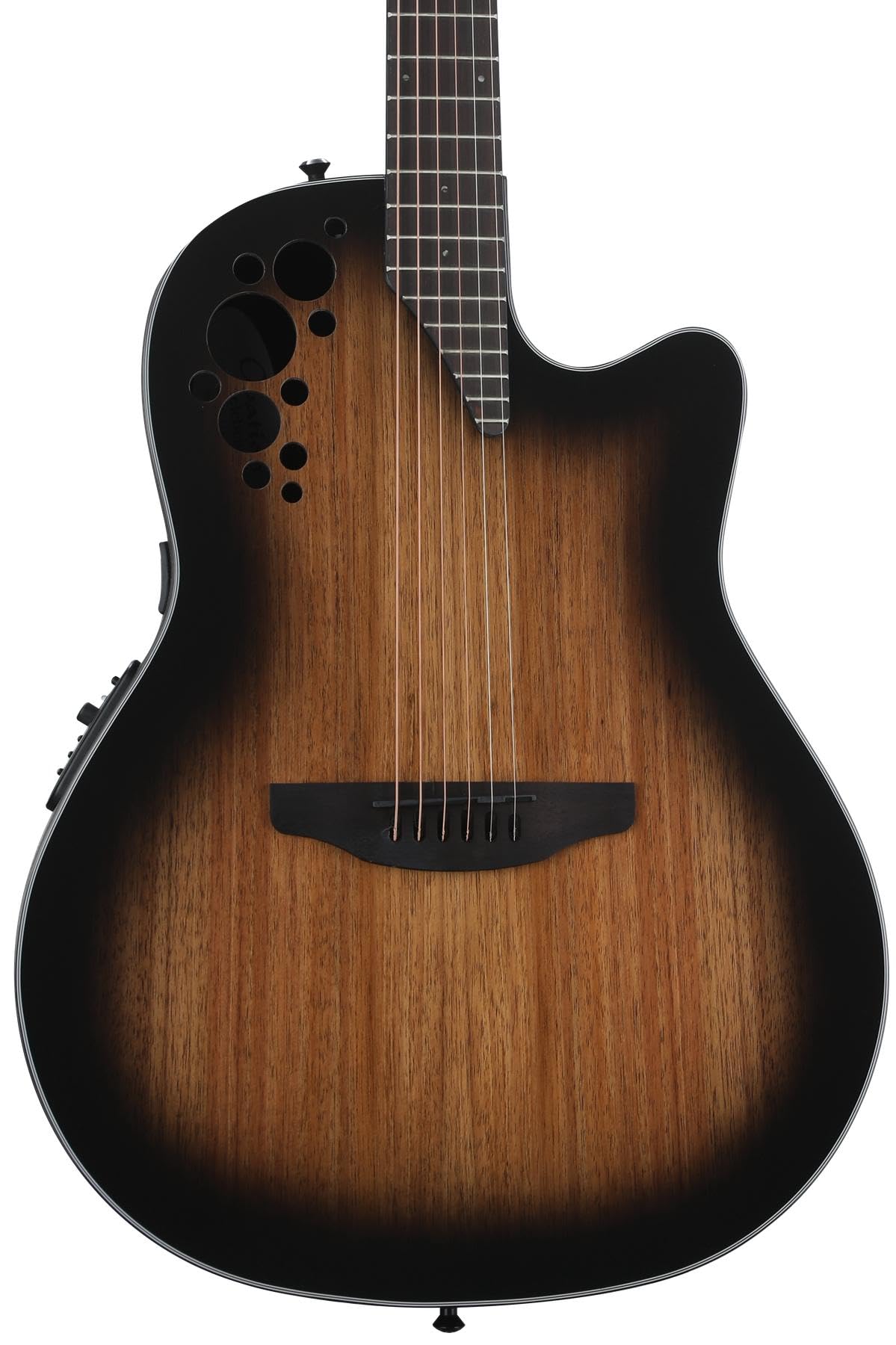 Ovation Cs44P-Ablkw-G Celebrity Exotic Selection Acoustic-Electric Guitar - Black Burst